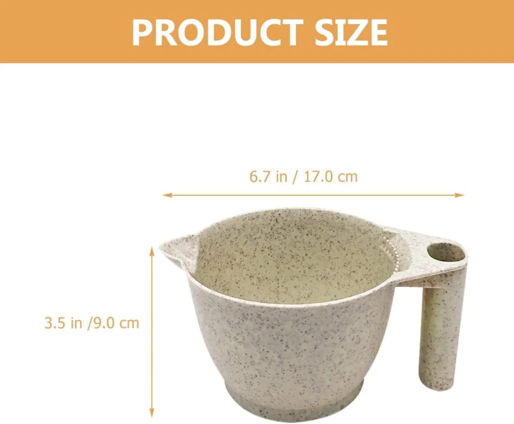 minkissy کاسه رنگ مو، 2 عدد کاسه رنگ مو از جنس کاه گندم، کاسه مخلوط رنگ برای سالن آرایش، کاسه رنگ قابل حمل، ابزار رنگ موی حرفه ای قابل انباشت برای مصارف خانگی - بژ minkissy کاسه رنگ مو، 2 عدد کاسه رنگ مو از جنس کاه گندم، کاسه مخلوط رنگ برای سالن آرایش، کاسه رنگ قابل حمل، ابزار رنگ موی حرفه ای قابل انباشت برای مصارف خانگی - بژ