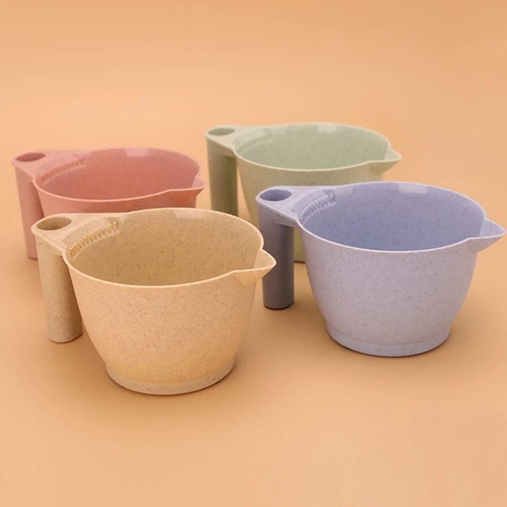 minkissy کاسه رنگ مو، 2 عدد کاسه رنگ مو از جنس کاه گندم، کاسه مخلوط رنگ برای سالن آرایش، کاسه رنگ قابل حمل، ابزار رنگ موی حرفه ای قابل انباشت برای مصارف خانگی - بژ minkissy کاسه رنگ مو، 2 عدد کاسه رنگ مو از جنس کاه گندم، کاسه مخلوط رنگ برای سالن آرایش، کاسه رنگ قابل حمل، ابزار رنگ موی حرفه ای قابل انباشت برای مصارف خانگی - بژ