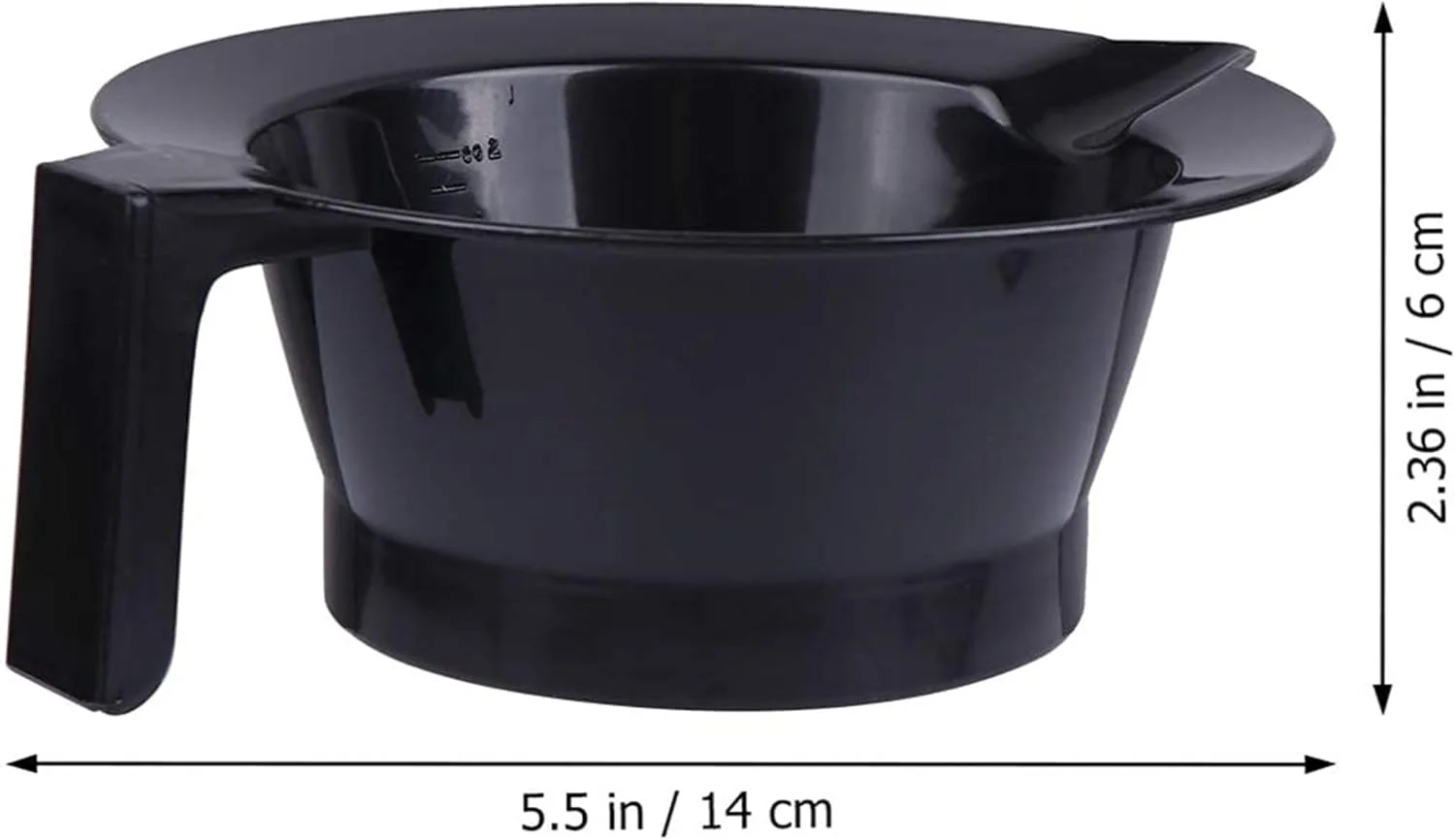 کاسه رنگ مو حرفه ای سالن آرایش و اسپا با دسته، بسته 5 عددی