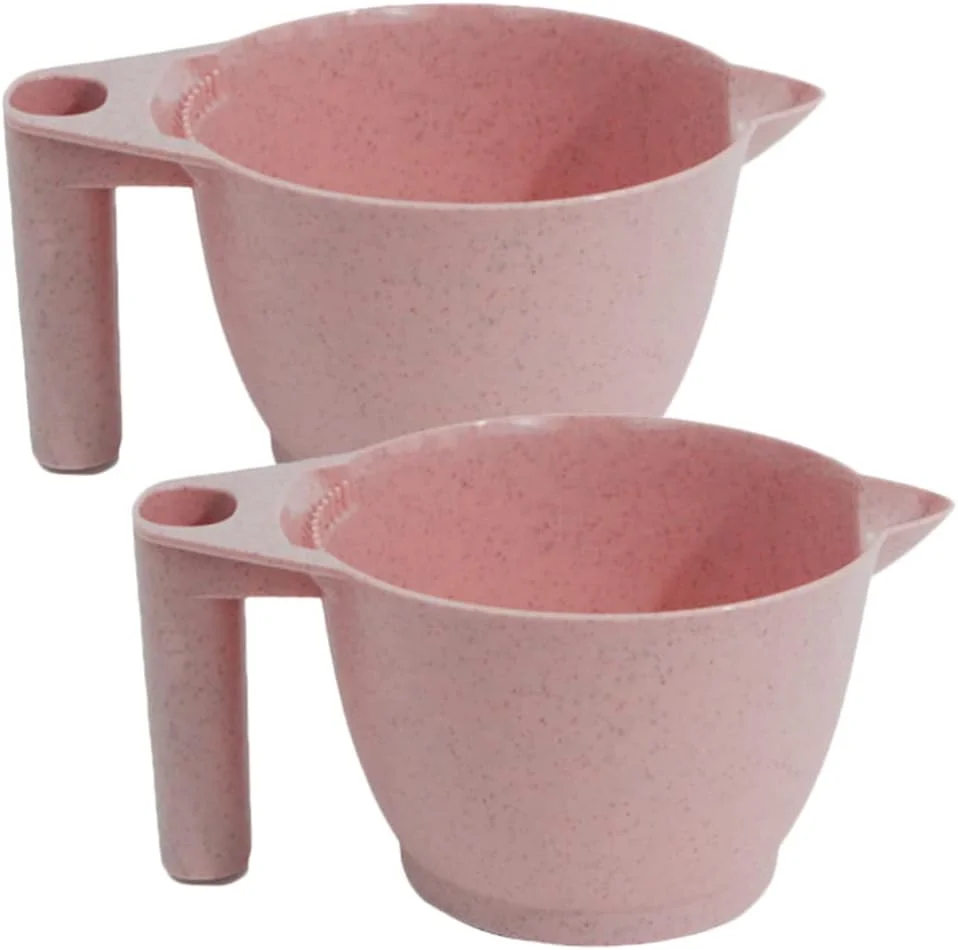 minkissy 2 عدد کاسه رنگ مو کاسه های رنگ مو پلاستیکی ست کاسه مخلوط رنگ برای مصارف خانگی و سالن صورتی minkissy 2 عدد کاسه رنگ مو کاسه های رنگ مو پلاستیکی ست کاسه مخلوط رنگ برای مصارف خانگی و سالن صورتی