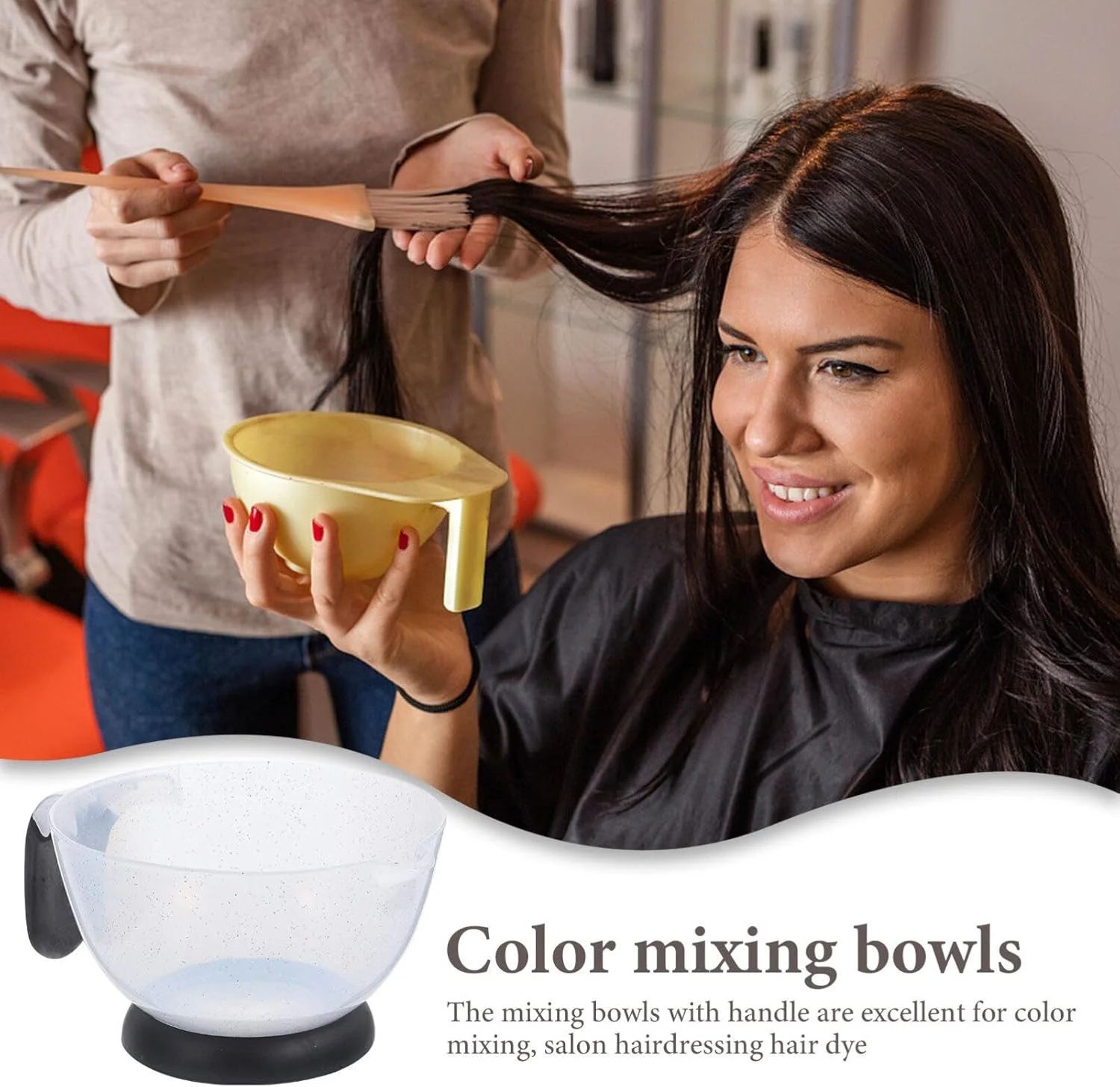ظرف رنگ مو Beaupretty، 2 عدد کاسه رنگ مو، کاسه های مخلوط رنگ مو با دسته، مناسب برای درمان های روغنی DIY در آرایشگاه، کاسه های مخلوط مو ظرف رنگ مو Beaupretty، 2 عدد کاسه رنگ مو، کاسه های مخلوط رنگ مو با دسته، مناسب برای درمان های روغنی DIY در آرایشگاه، کاسه های مخلوط مو