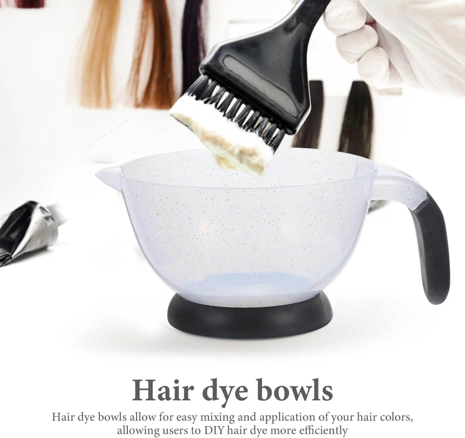 ظرف رنگ مو Beaupretty، 2 عدد کاسه رنگ مو، کاسه های مخلوط رنگ مو با دسته، مناسب برای درمان های روغنی DIY در آرایشگاه، کاسه های مخلوط مو ظرف رنگ مو Beaupretty، 2 عدد کاسه رنگ مو، کاسه های مخلوط رنگ مو با دسته، مناسب برای درمان های روغنی DIY در آرایشگاه، کاسه های مخلوط مو