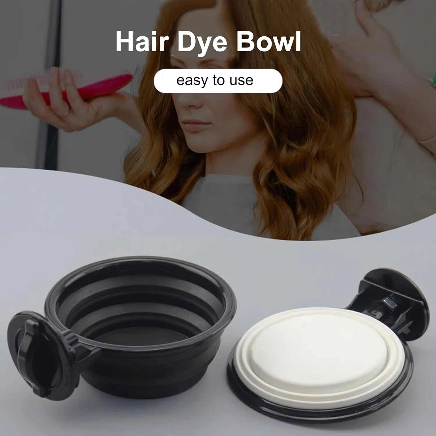 کاسه مخلوط رنگ مو Labymos، کاسه رنگ مو سیلیکونی، کاسه تاشو برای رنگ کردن مو در خانه و سالن کاسه مخلوط رنگ مو Labymos، کاسه رنگ مو سیلیکونی، کاسه تاشو برای رنگ کردن مو در خانه و سالن