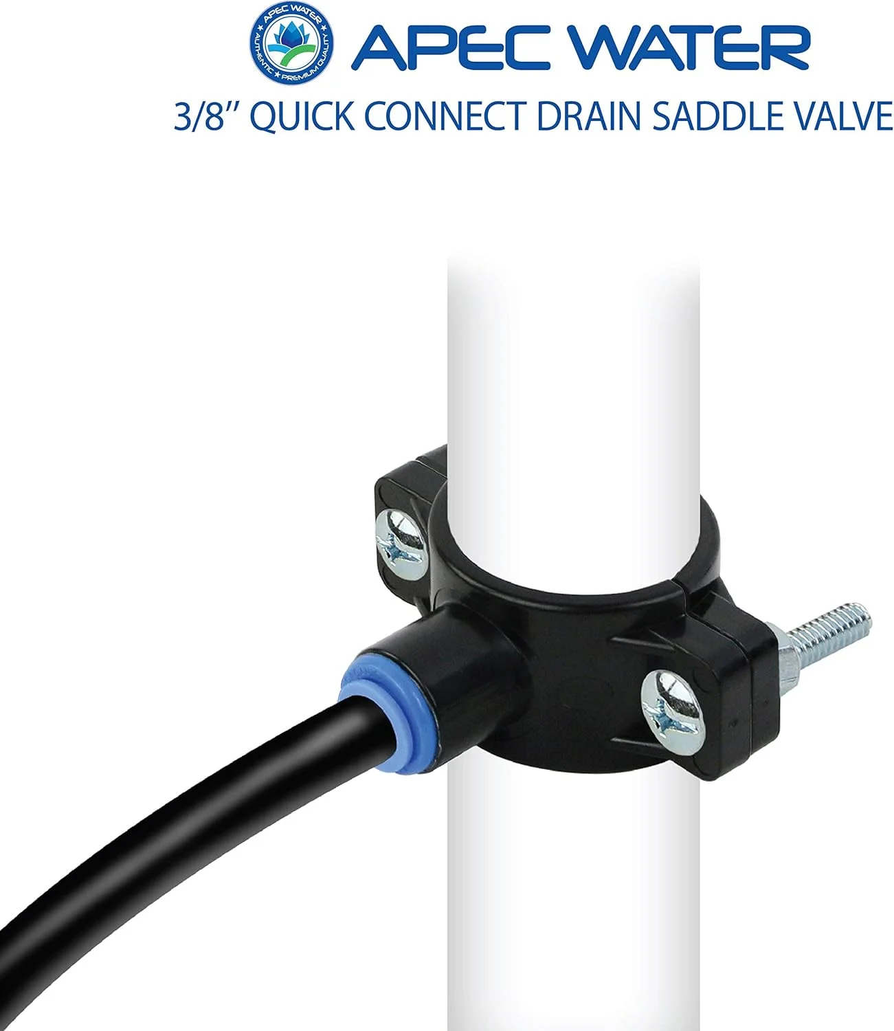 شیر تخلیه زینتی APEC Water Systems SADDLE-DRAIN-3-8، 3/8 اینچ، برای سیستم اسمز معکوس زیر سینکی شیر تخلیه زینتی APEC Water Systems SADDLE-DRAIN-3-8، 3/8 اینچ، برای سیستم اسمز معکوس زیر سینکی