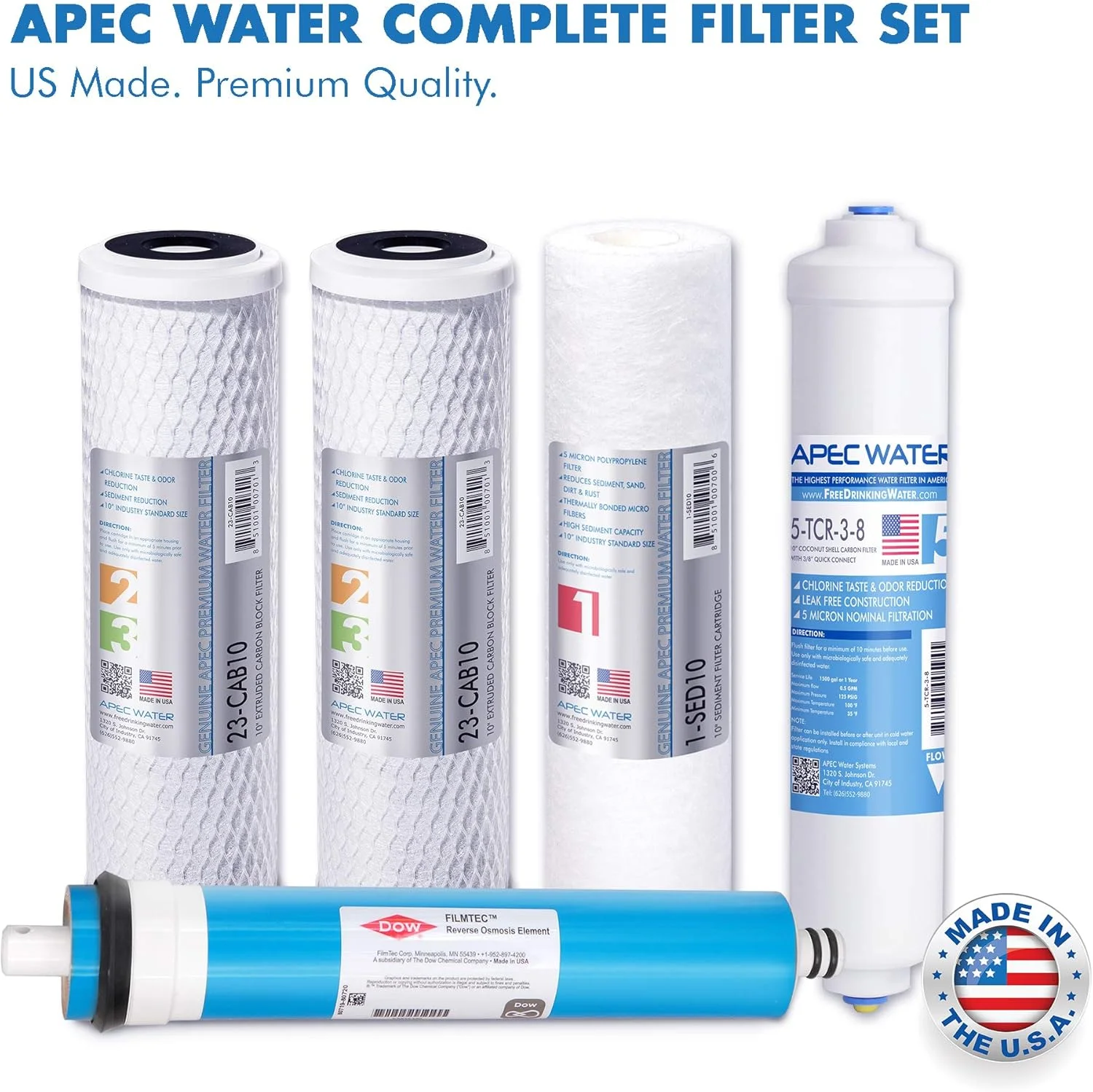 سیستم تصفیه آب اسمز معکوس APEC Water Systems Ultimate RO-Hi با خروجی بالا، جریان سریع و فوق ایمن، 90 گالن در روز سیستم تصفیه آب اسمز معکوس APEC Water Systems Ultimate RO-Hi با خروجی بالا، جریان سریع و فوق ایمن، 90 گالن در روز