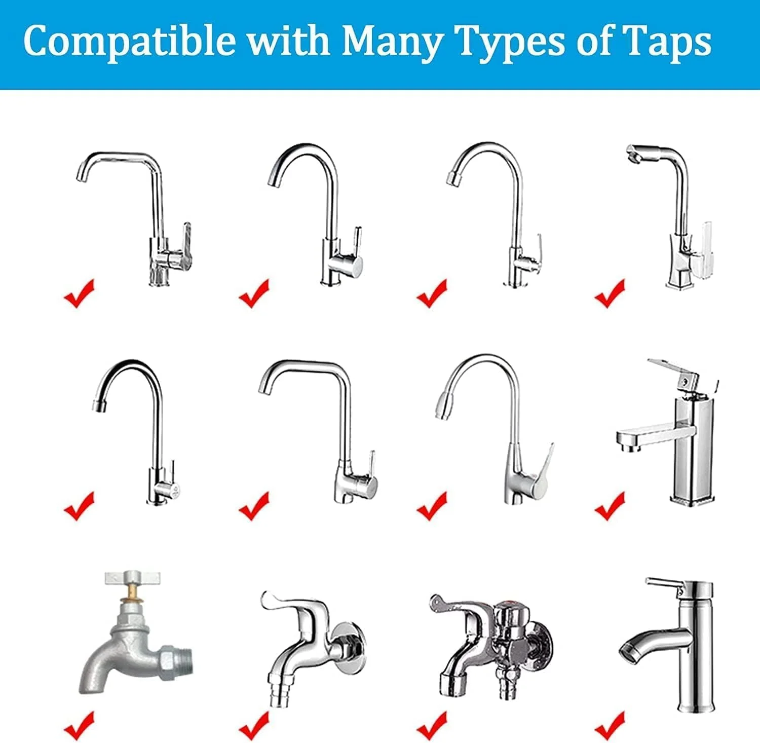 شیر فیلتر آب سینک Aputue، نصب آسان و تصفیه کننده آب برای سینک، شیرآلات آشپزخانه با قابلیت چرخش 360 درجه، فیلتر شیر سازگار با اکثر شیرآلات، مناسب برای حمام، آشپزخانه شیر فیلتر آب سینک Aputue، نصب آسان و تصفیه کننده آب برای سینک، شیرآلات آشپزخانه با قابلیت چرخش 360 درجه، فیلتر شیر سازگار با اکثر شیرآلات، مناسب برای حمام، آشپزخانه