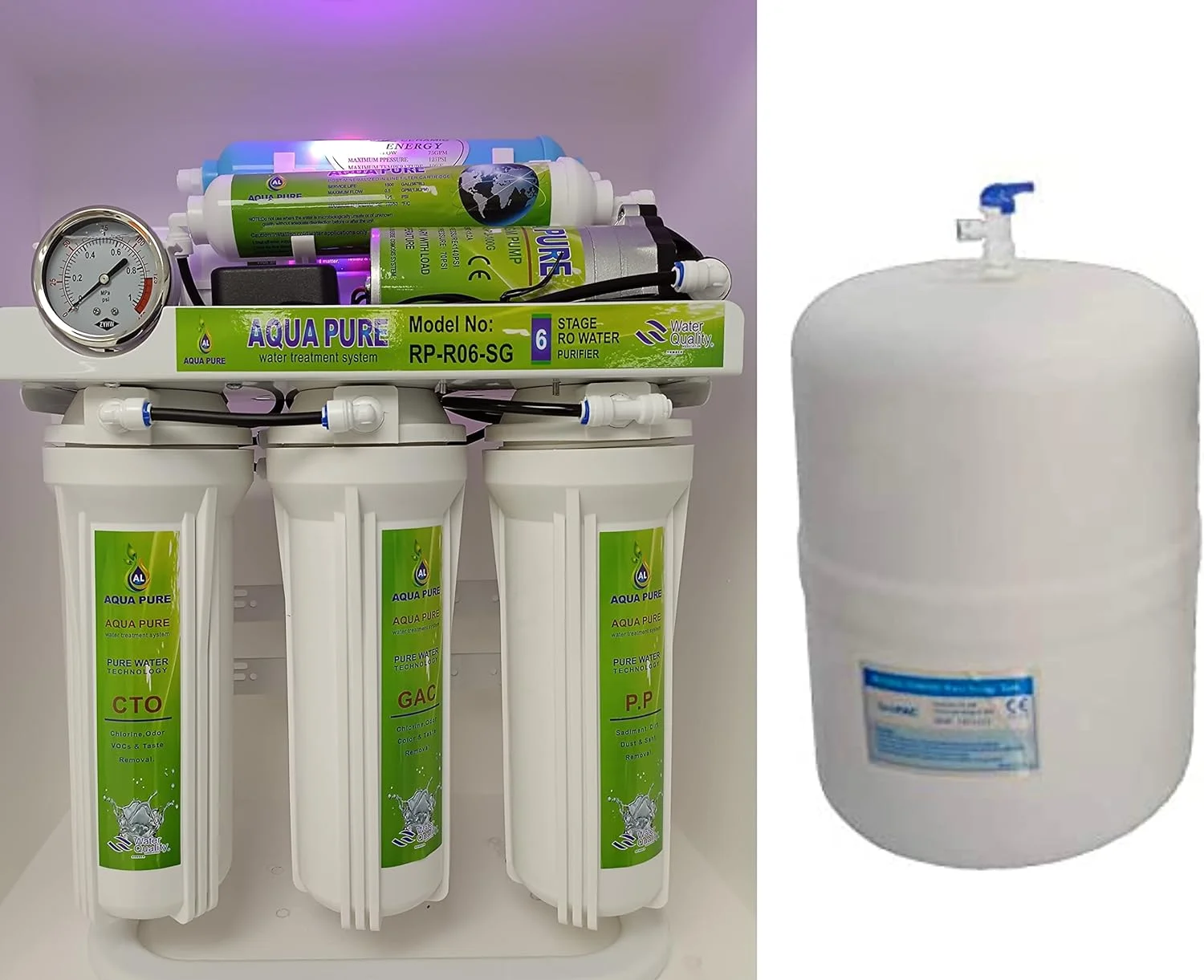 دستگاه تصفیه آب 6 مرحله ای آکوا پیور برای آشامیدن دستگاه تصفیه آب 6 مرحله ای آکوا پیور برای آشامیدن