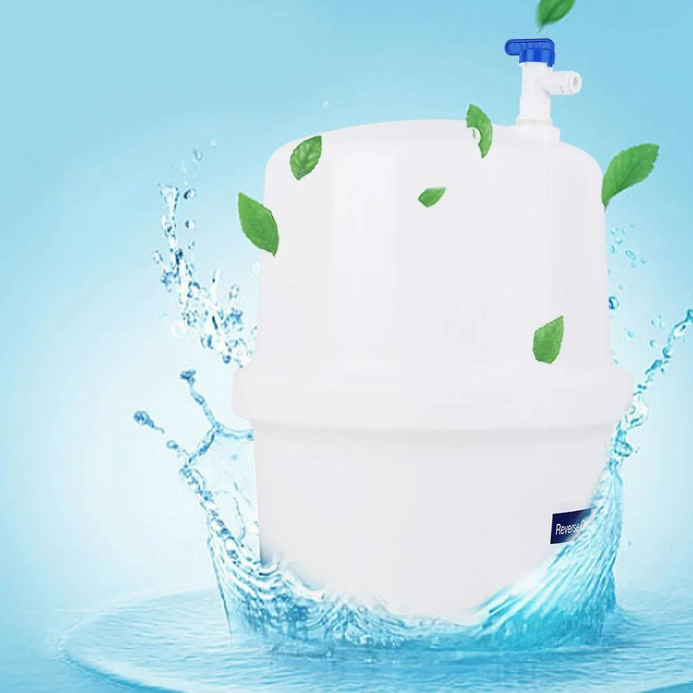 مخزن آب تحت فشار Luqeeg، مخزن ذخیره آب تحت فشار 3.2 گالنی به همراه شیر توپی، لوازم جانبی تصفیه آب شیر توپی برای سیستم های اسمز معکوس RO