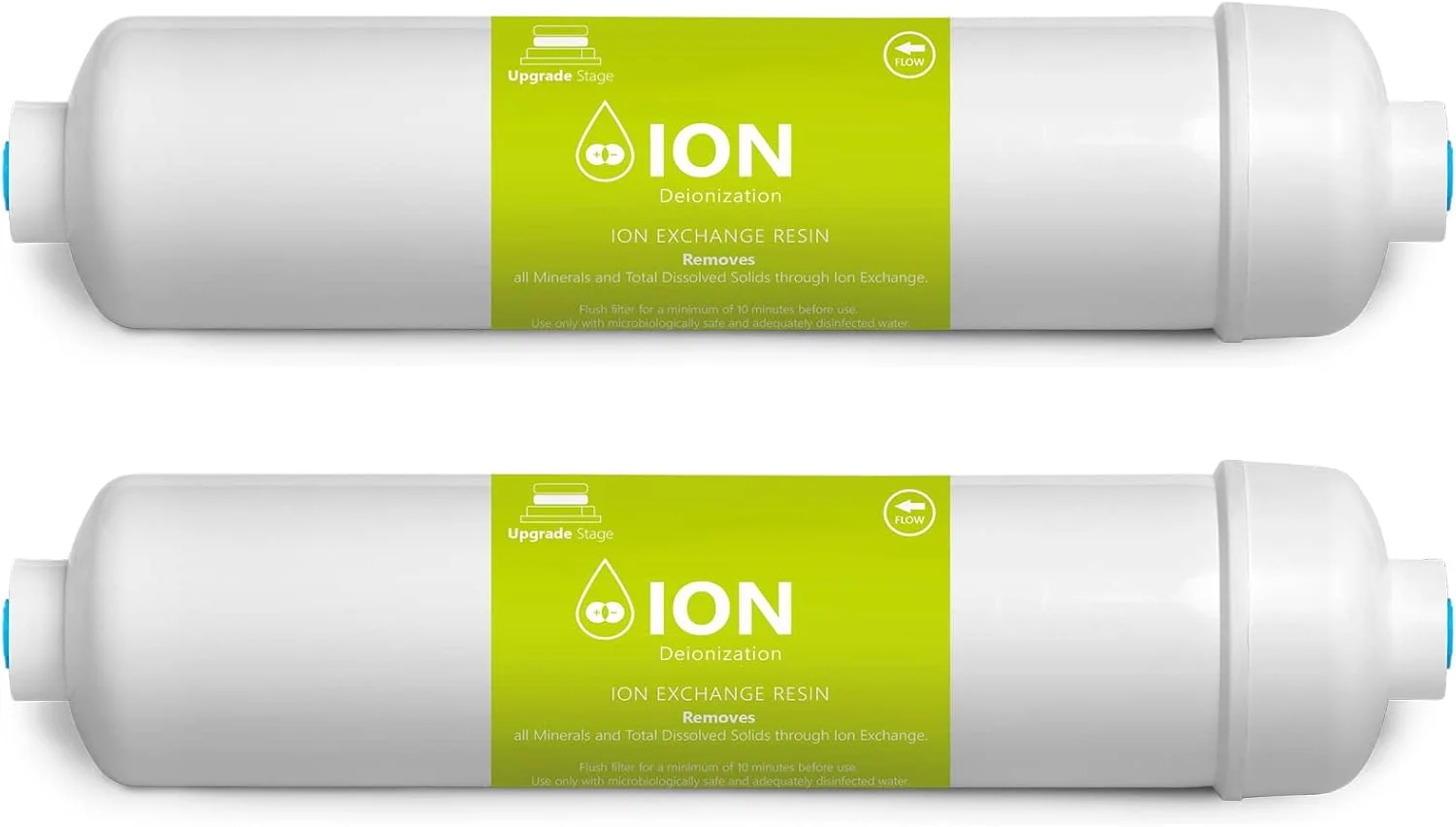 اکسپرس واتر - بسته 2 عددی فیلتر دییونیزاسیون آب - تصفیه کننده آب DI - 10 اینچ - مناسب برای زیر سینک و سیستم اسمز معکوس اکسپرس واتر - بسته 2 عددی فیلتر دییونیزاسیون آب - تصفیه کننده آب DI - 10 اینچ - مناسب برای زیر سینک و سیستم اسمز معکوس