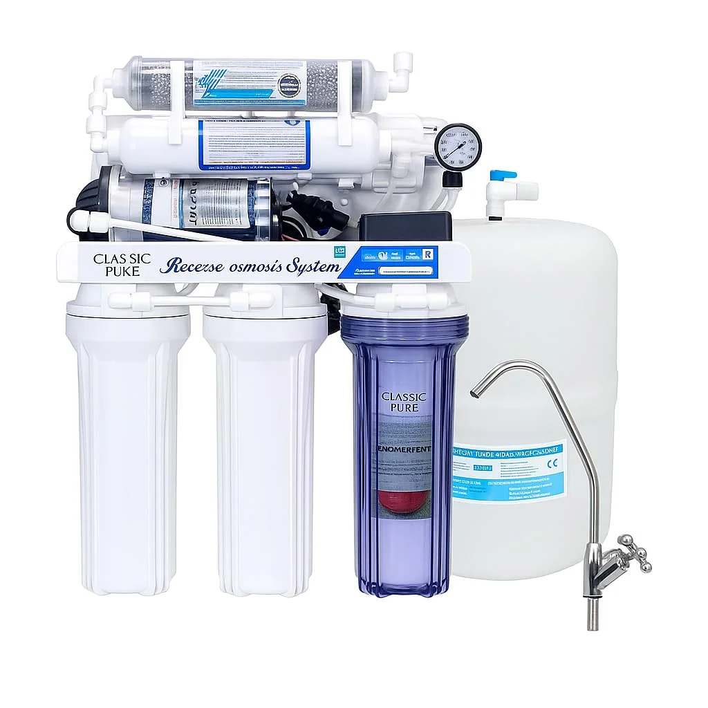 سیستم تصفیه آب اسمز معکوس 6 مرحله ای، با جریان پایدار، دارای گواهینامه NSF، به همراه شیر نیکل و مخزن، پمپ تقویت کننده، به علاوه فیلترهای جایگزین زیر سینکی به همراه پایه سیستم تصفیه آب اسمز معکوس 6 مرحله ای، با جریان پایدار، دارای گواهینامه NSF، به همراه شیر نیکل و مخزن، پمپ تقویت کننده، به علاوه فیلترهای جایگزین زیر سینکی به همراه پایه