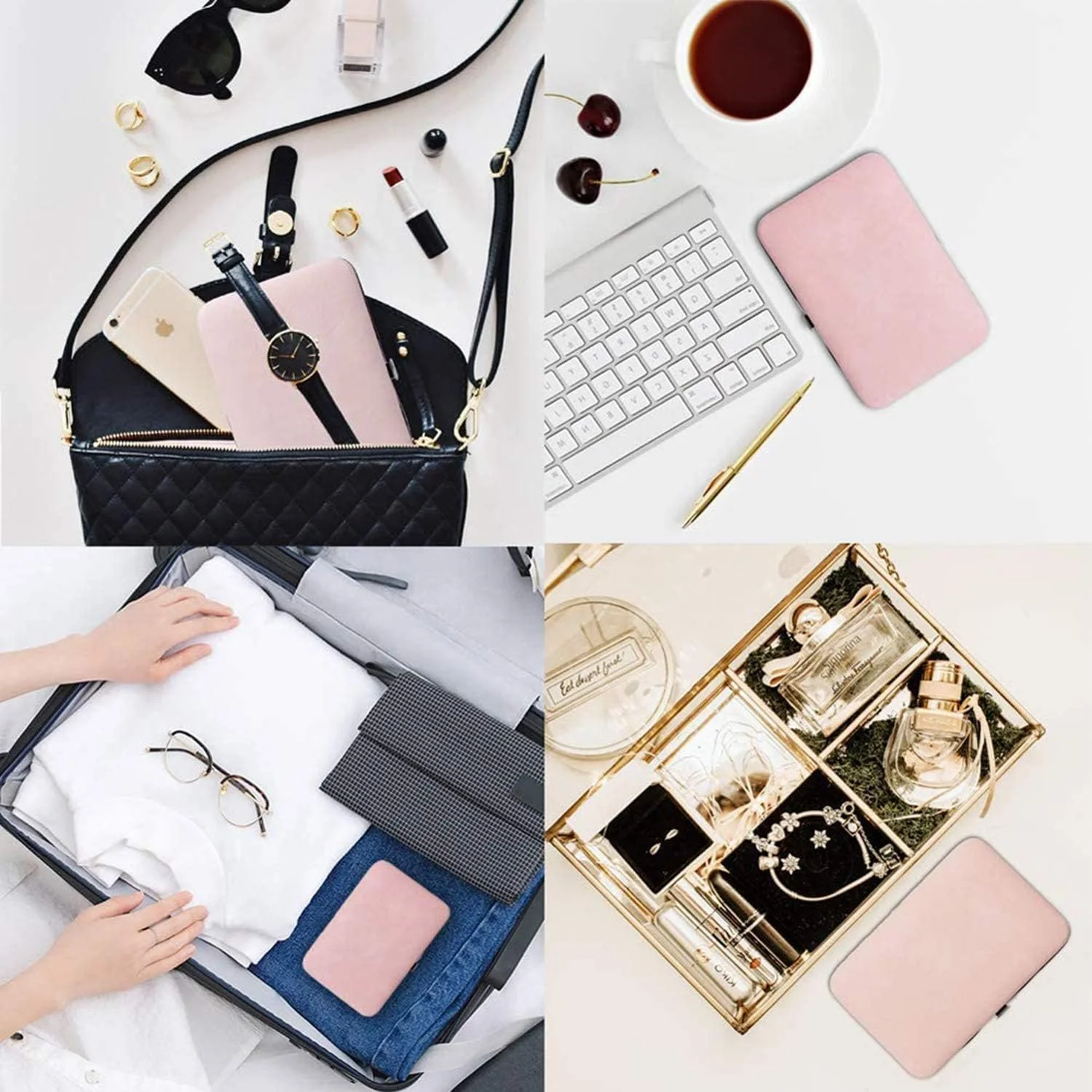 ست مانیکور و پدیکور DELFINO، ست حرفه ای استیل ضد زنگ برای زنان، ابزار مسافرتی قابل حمل، قیچی، موچین، چاقو، ابزار تمیز کننده گوش 18 تکه در 1 (رزگلد) ست مانیکور و پدیکور DELFINO، ست حرفه ای استیل ضد زنگ برای زنان، ابزار مسافرتی قابل حمل، قیچی، موچین، چاقو، ابزار تمیز کننده گوش 18 تکه در 1 (رزگلد)