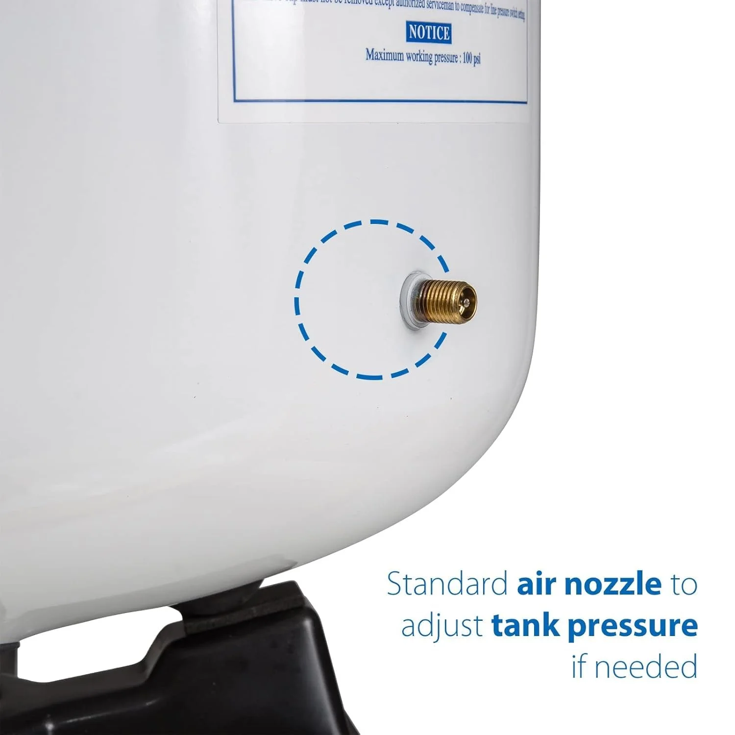 مخزن ذخیره آب تحت فشار 5.5 گالن iSpring T55M برای سیستم های اسمز معکوس (RO)، سفید