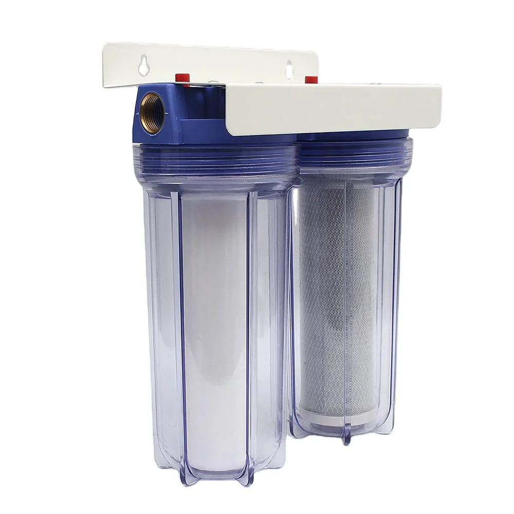 فیلتر تصفیه آب سه مرحله ای زیر سینکی/دیواری، بدون مخزن، ظرفیت بالا، رسوب گیر + کربن برای آب آشامیدنی تمیز، طعم بهتر، حذف آلاینده ها