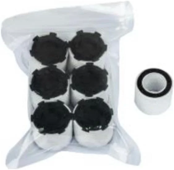 فیلتر جایگزین برای کیت تصفیه آب سینک حمام/سینک آشپزخانه/وان حمام، فیلتر شیر آب، ساخت کره، حذف زنگ زدگی، ناخالصی ها و کلر باقیمانده (6 عدد/1 ست)