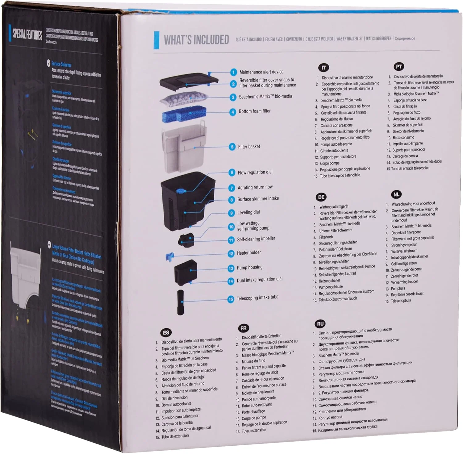 فیلتر آکواریوم آویز سیچم مدل Tidal 55، مشکی