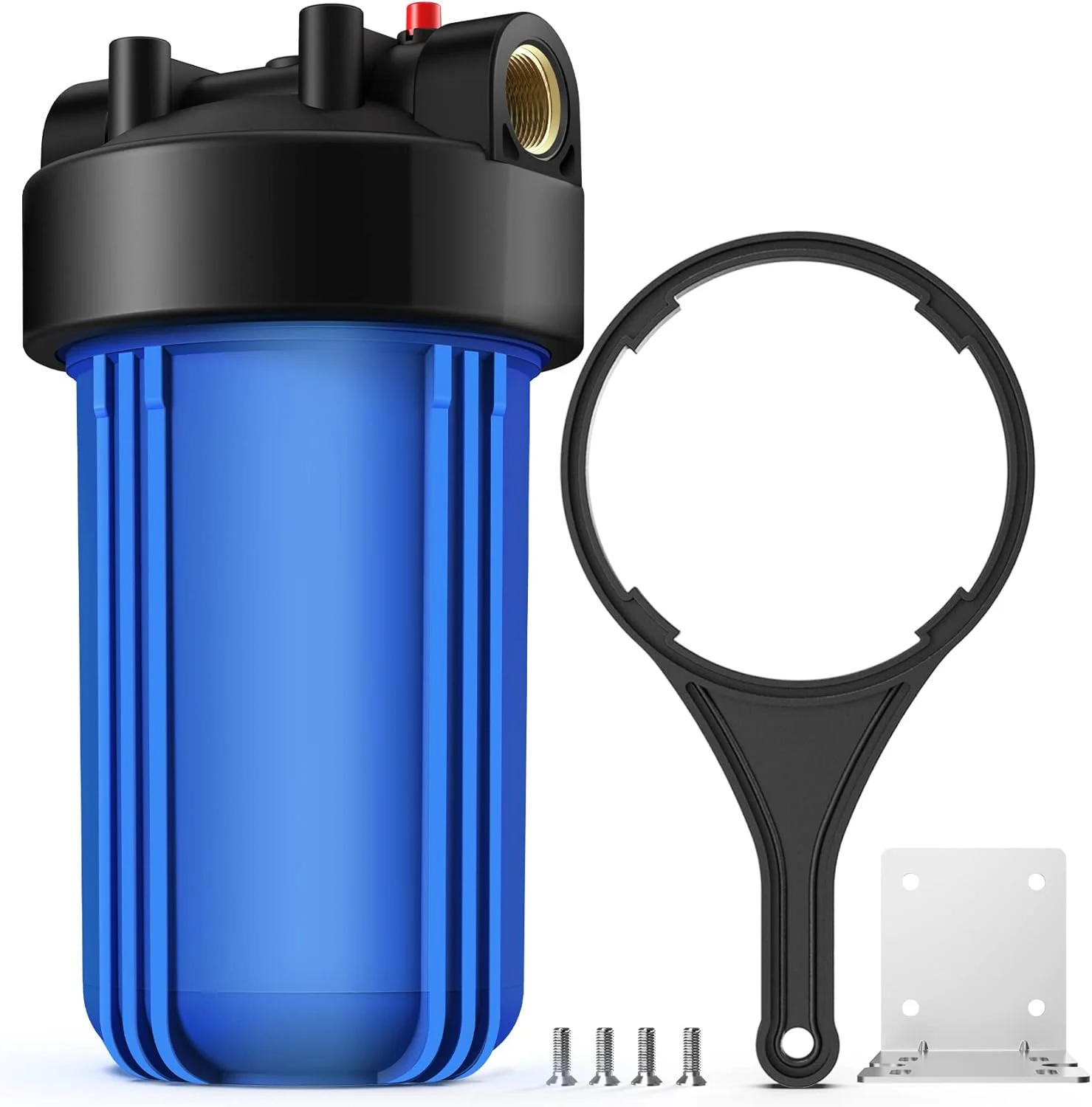 محفظه فیلتر آب کل خانه SimPure، محفظه فیلتر رسوب گیر 10 اینچی بزرگ آبی