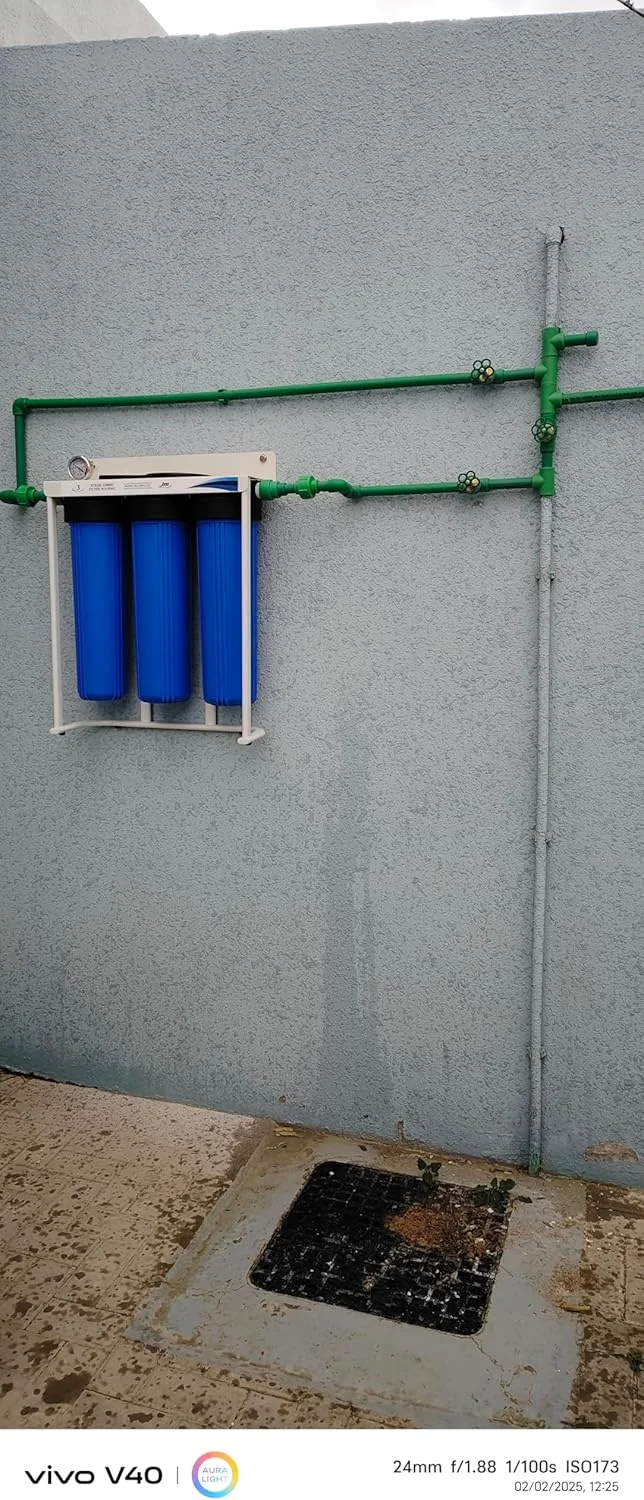 سیستم فیلتراسیون آب سه مرحله ای جامبو ویلایی خط اصلی