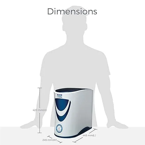 دستگاه تصفیه آب استرلینگ پلاس از کِنت با فیلتر مواد معدنی RO - فرآیند تصفیه چندگانه با RO + UV + UF + کنترل TDS - مخزن 6 لیتری - جریان 20 لیتر در ساعت - زیر سینکی