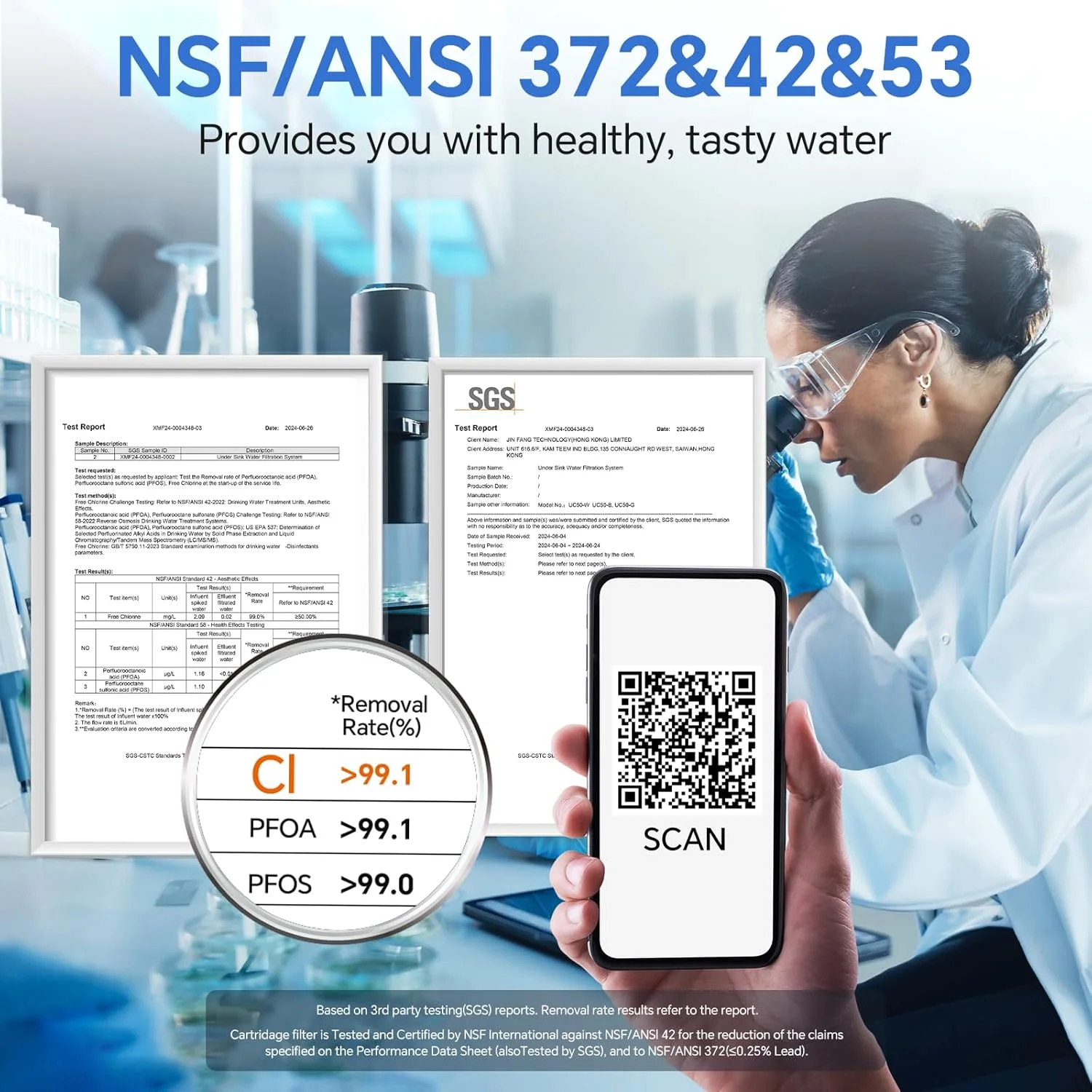 فیلتر آب زیر سینکی Stokk UC50، کاهش سرب، کلر، طعم و بوی نامطبوع، 26000 گالن سیستم فیلتر آب زیر پیشخوان اتصال مستقیم به شیر آشپزخانه، NSF/ANSI 372& 42& 53 فیلتر آب زیر سینکی Stokk UC50، کاهش سرب، کلر، طعم و بوی نامطبوع، 26000 گالن سیستم فیلتر آب زیر پیشخوان اتصال مستقیم به شیر آشپزخانه، NSF/ANSI 372& 42& 53