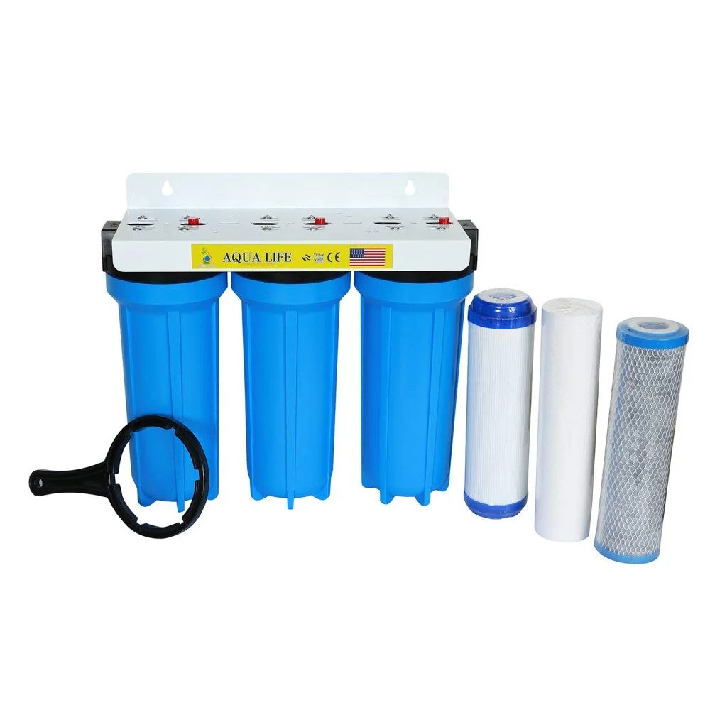 دستگاه تصفیه آب خانگی سه مرحله ای آکوا لایف با فیلترهای PP، GAC و CTO دستگاه تصفیه آب خانگی سه مرحله ای آکوا لایف با فیلترهای PP، GAC و CTO