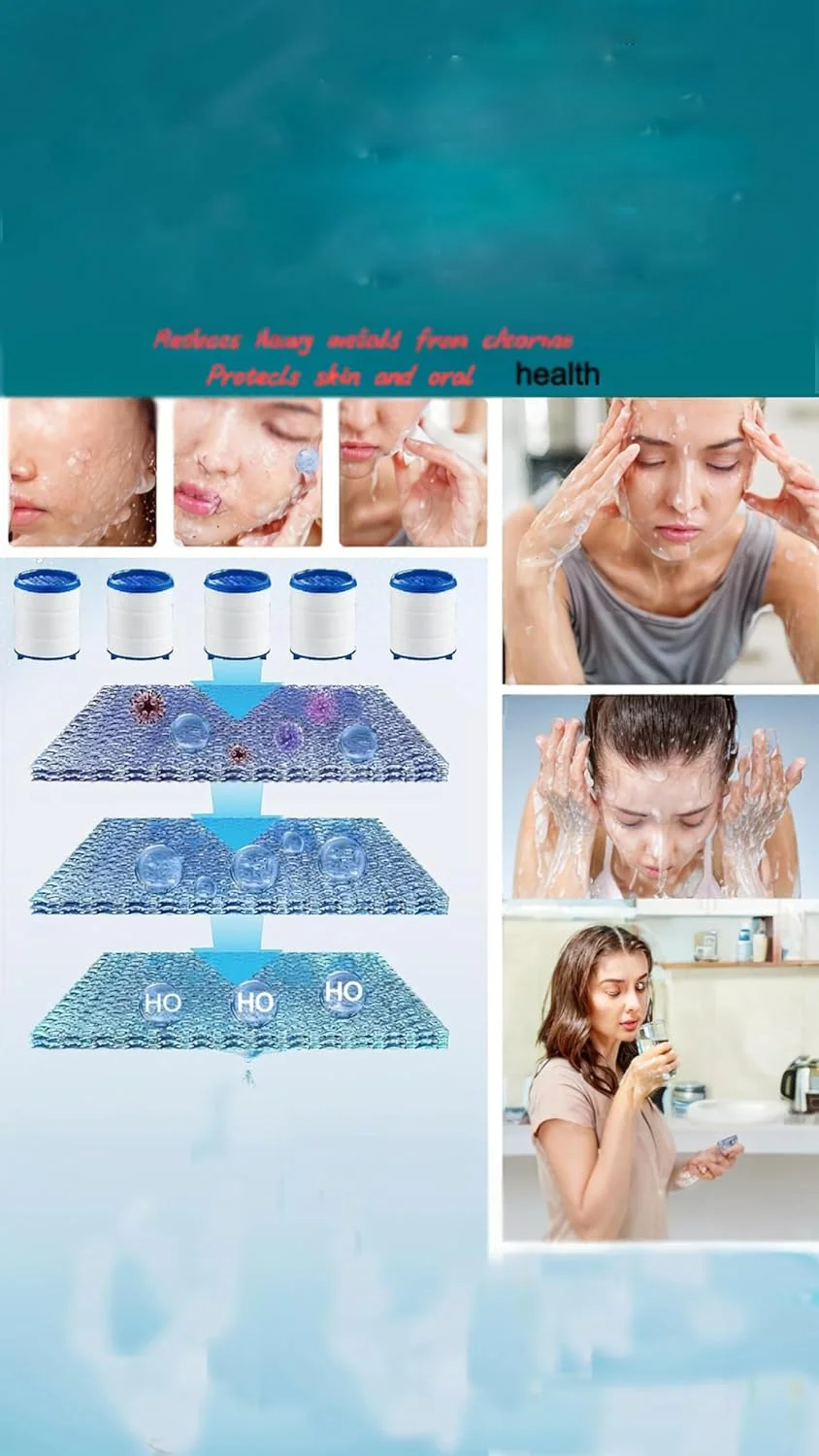 شیر فیلتر آب سینک چرخشی 360 درجه یونیورسال سِوِن سویت - تصفیه آب آشپزخانه و حمام، حذف کلر، فلوراید، فلزات سنگین و نرم کردن آب سخت (2 عدد) شیر فیلتر آب سینک چرخشی 360 درجه یونیورسال سِوِن سویت - تصفیه آب آشپزخانه و حمام، حذف کلر، فلوراید، فلزات سنگین و نرم کردن آب سخت (2 عدد)