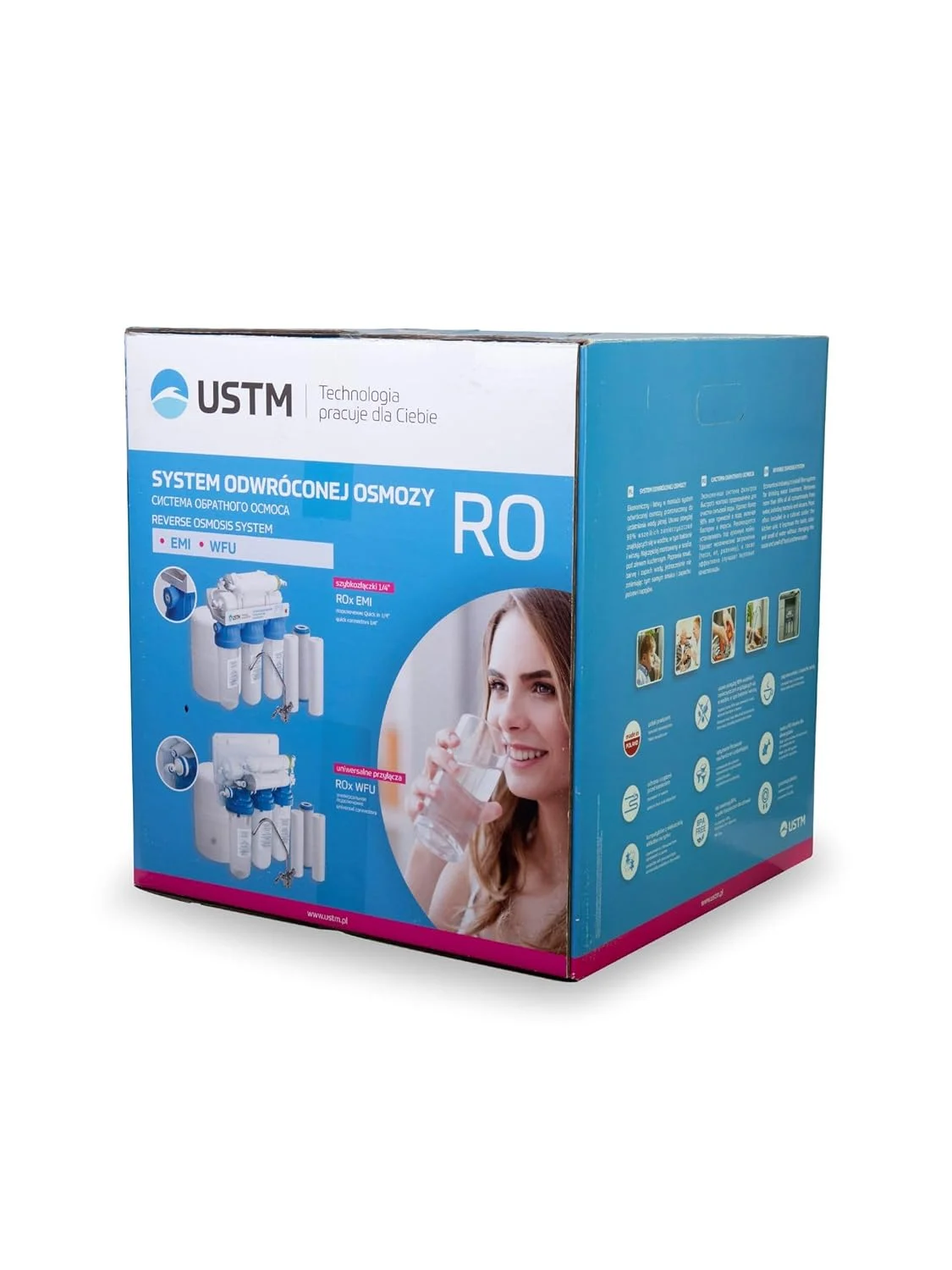 سیستم تصفیه آب اسمز معکوس 6 مرحله ای USTM با جریان پایدار 75GPD، دارای گواهینامه NSF برای تصفیه آب آشامیدنی، همراه با شیر نیکل و مخزن، پمپ تقویت کننده، به همراه فیلترهای جایگزین زیر سینکی سیستم تصفیه آب اسمز معکوس 6 مرحله ای USTM با جریان پایدار 75GPD، دارای گواهینامه NSF برای تصفیه آب آشامیدنی، همراه با شیر نیکل و مخزن، پمپ تقویت کننده، به همراه فیلترهای جایگزین زیر سینکی