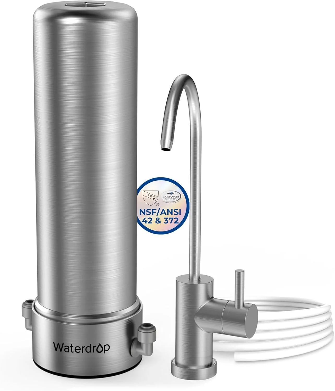 فیلتر آب زیر سینکی Waterdrop AS13، سیستم فیلتراسیون آب زیر سینکی بدون نیاز به سوراخکاری، کاهش دهنده PFAS، PFOA/PFOS، سیستم فیلتر آب زیر سینکی 6 مرحله ای استیل ضد زنگ فیلتر آب زیر سینکی Waterdrop AS13، سیستم فیلتراسیون آب زیر سینکی بدون نیاز به سوراخکاری، کاهش دهنده PFAS، PFOA/PFOS، سیستم فیلتر آب زیر سینکی 6 مرحله ای استیل ضد زنگ