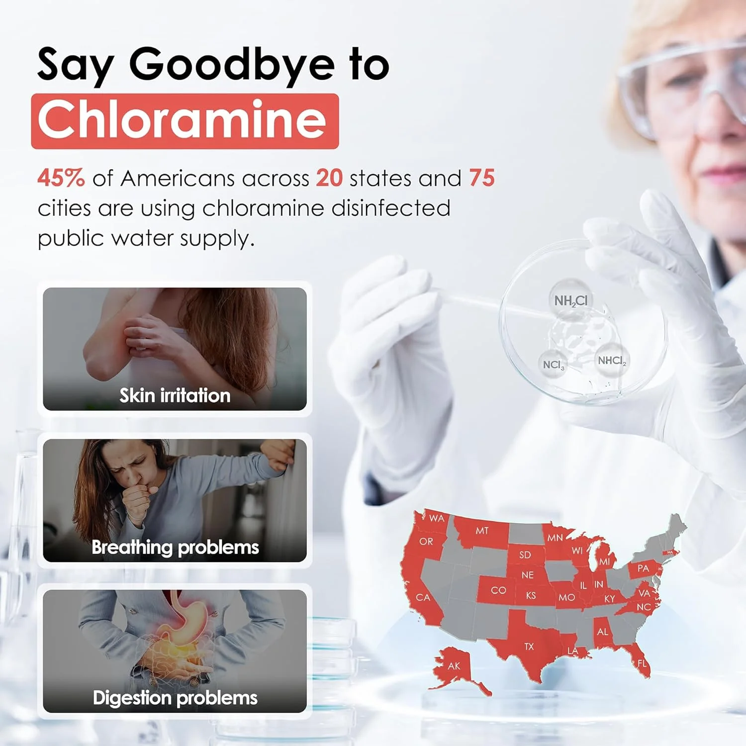 فیلتر آب زیر سینکی Waterdrop 10UB-CM با عمر 6 ماهه برای کاهش 99% کلرامین، ایده آل برای کالیفرنیا، فلوریدا و واشنگتن، دارای گواهینامه NSF/ANSI 42، شیر آب نیکلی فیلتر آب زیر سینکی Waterdrop 10UB-CM با عمر 6 ماهه برای کاهش 99% کلرامین، ایده آل برای کالیفرنیا، فلوریدا و واشنگتن، دارای گواهینامه NSF/ANSI 42، شیر آب نیکلی