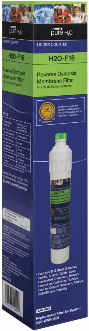 فیلتر ممبران جایگزین Watts Pure H2O برای زیر سینک فیلتر ممبران جایگزین Watts Pure H2O برای زیر سینک