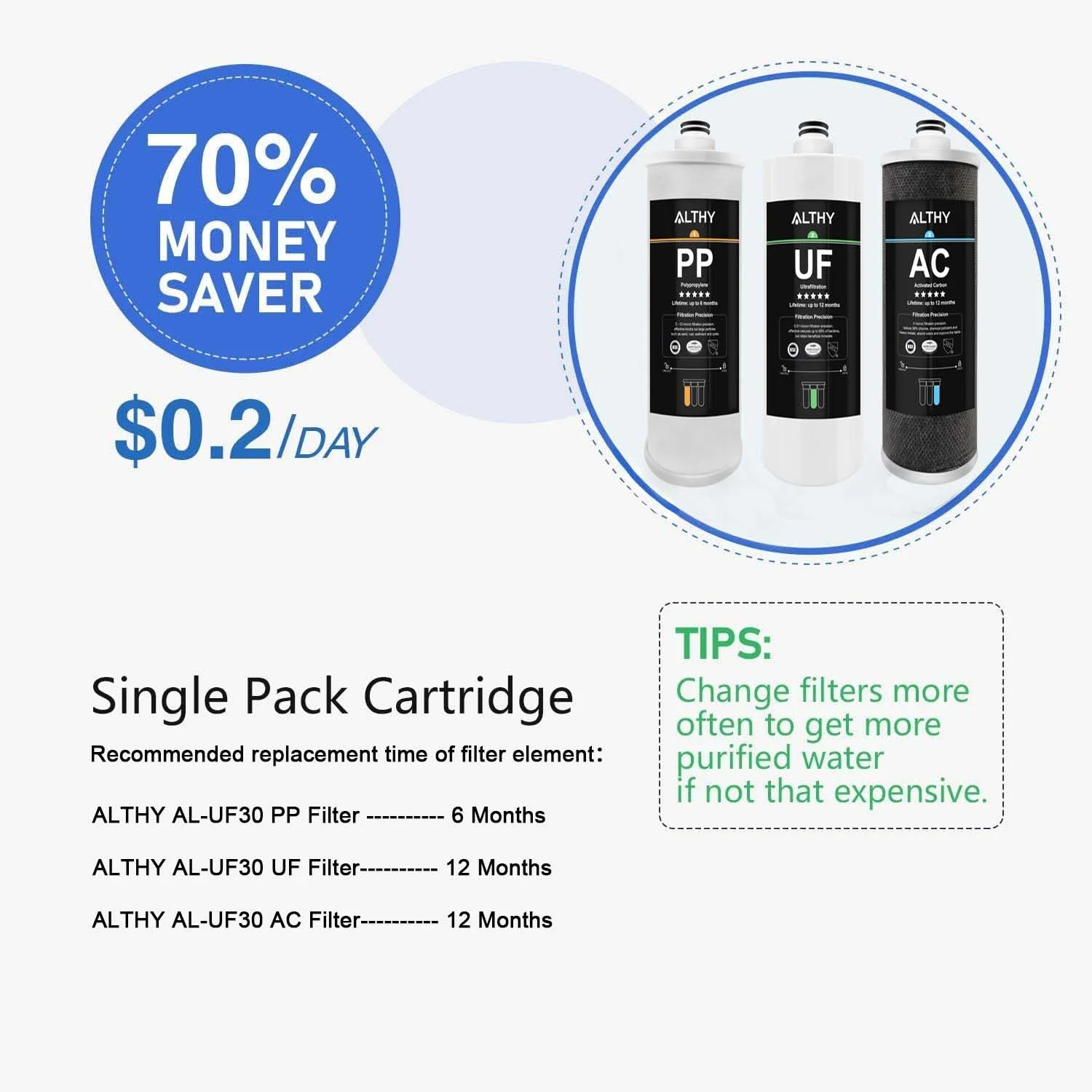 سیستم تصفیه آب زیر سینکی التی با فیلتراسیون فوق العاده، 3 مرحله PP+UF+AC، اتصال مستقیم، حذف فلزات سنگین، کلر، بو و طعم نامطبوع سیستم تصفیه آب زیر سینکی التی با فیلتراسیون فوق العاده، 3 مرحله PP+UF+AC، اتصال مستقیم، حذف فلزات سنگین، کلر، بو و طعم نامطبوع