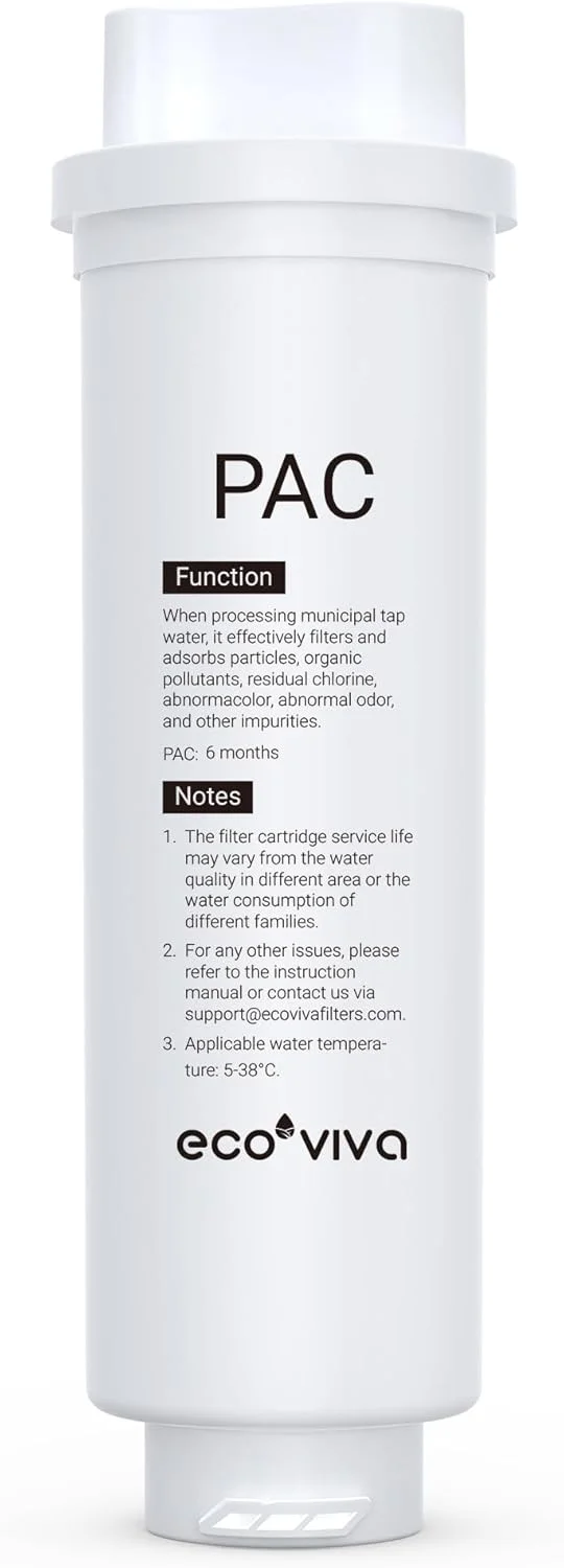 فیلتر PAC اکوویوا برای سیستم فیلتر آب زیر سینکی اولترا فیلتراسیون فیلتر PAC اکوویوا برای سیستم فیلتر آب زیر سینکی اولترا فیلتراسیون