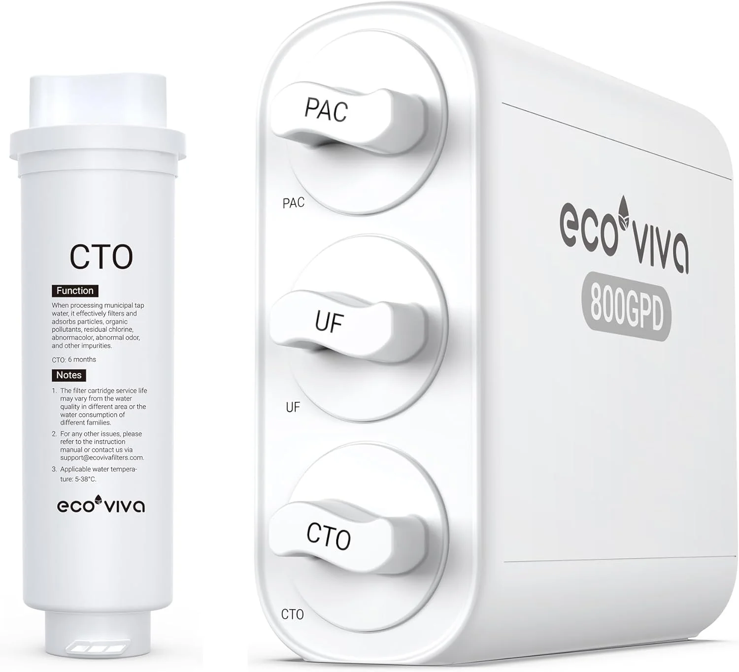 فیلتر CTO اکوویوا برای سیستم فیلتراسیون آب زیر سینکی اولترا فیلتراسیون فیلتر CTO اکوویوا برای سیستم فیلتراسیون آب زیر سینکی اولترا فیلتراسیون