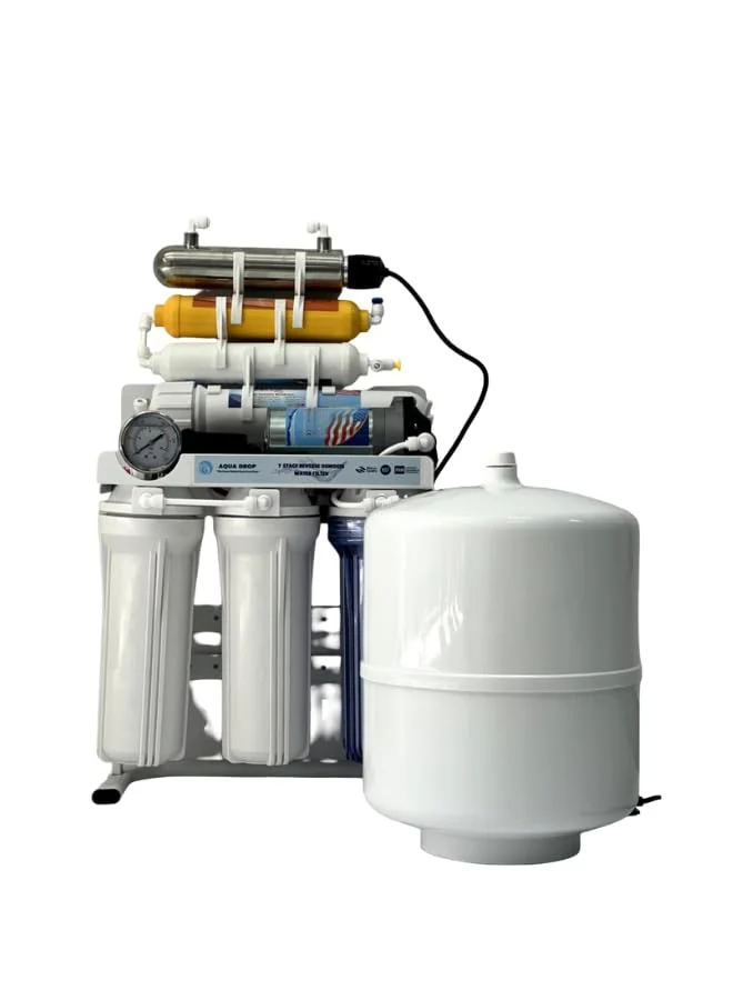 سیستم فیلتر آب اسمز معکوس فرابنفش 7 مرحله ای با مخزن 13 لیتری سیستم فیلتر آب اسمز معکوس فرابنفش 7 مرحله ای با مخزن 13 لیتری