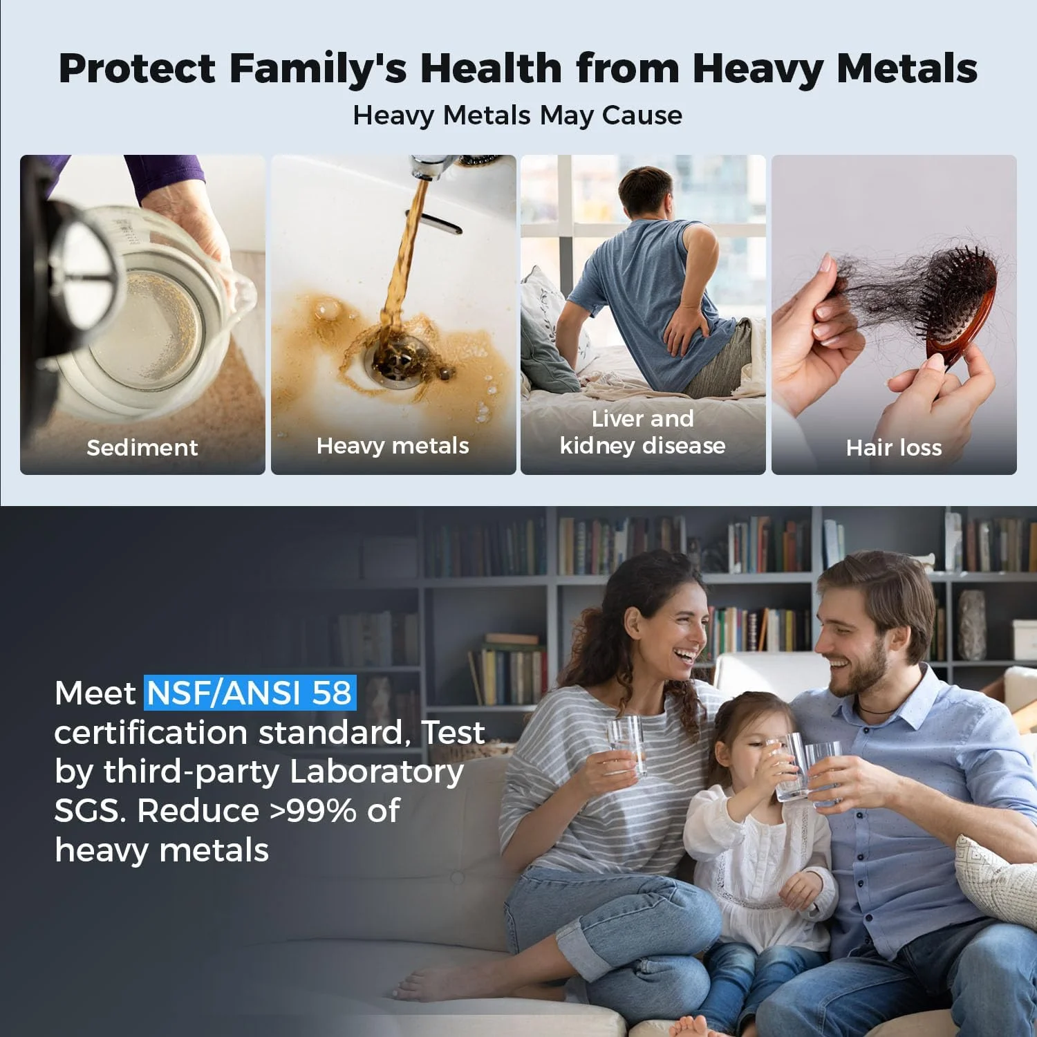 سیستم فیلتر آب زیر سینکی اکوویوا - 1000GPD شیر مشکی سیستم فیلتر آب زیر سینکی اکوویوا - 1000GPD شیر مشکی