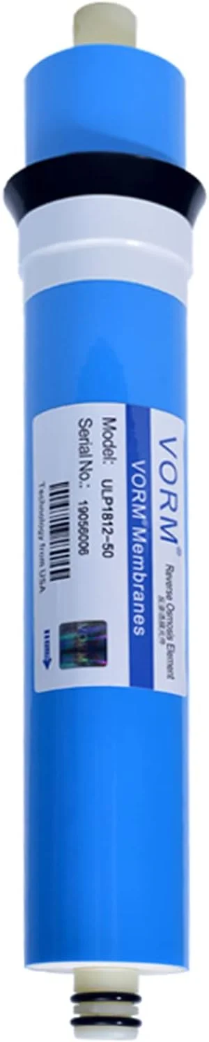 غشای اسمز معکوس Labymos، یک عدد، جایگزین فیلتر آب برای سیستم تصفیه آب آشامیدنی زیر سینکی، کارتریج فیلتر 11.75 اینچ در 1.75 اینچ | 50/75 GPD (گالن در روز) اختیاری