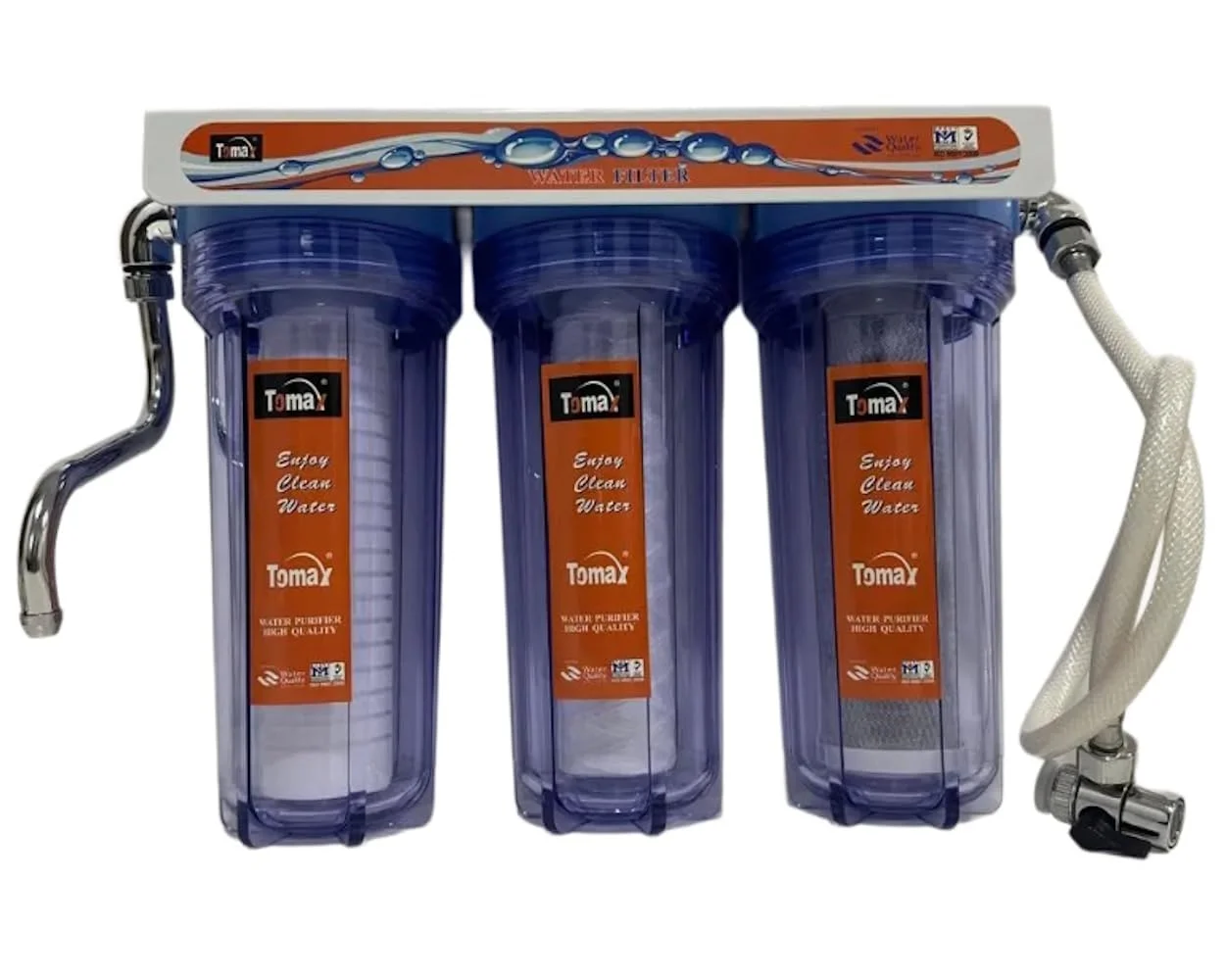 سیستم تصفیه آب 3 مرحله ای Tomax – آب تمیز، خالص و گوارا برای خانه شما - KYLAQ