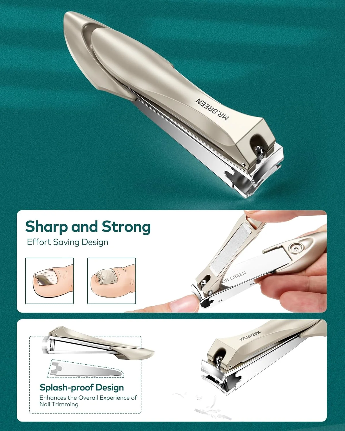 ست مانیکور و پدیکور MR.GREEN، ست قیچی ناخن استیل ضد زنگ آلمانی، ابزار مراقبت شخصی حرفه ای، ناخن گیر انگشتان دست و پا سنگین با محفظه، با کیف چرمی نفیس، هدیه ایده آل ست مانیکور و پدیکور MR.GREEN، ست قیچی ناخن استیل ضد زنگ آلمانی، ابزار مراقبت شخصی حرفه ای، ناخن گیر انگشتان دست و پا سنگین با محفظه، با کیف چرمی نفیس، هدیه ایده آل