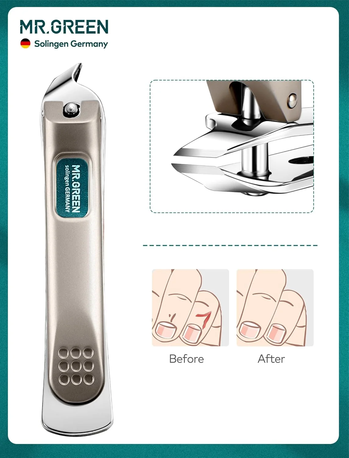 ست ۴ تکه مانیکور و پدیکور استیل ضد زنگ MR.GREEN، کیت پیرایش درجه پزشکی با جعبه هدیه و کیف مسافرتی برای آقایان و بانوان