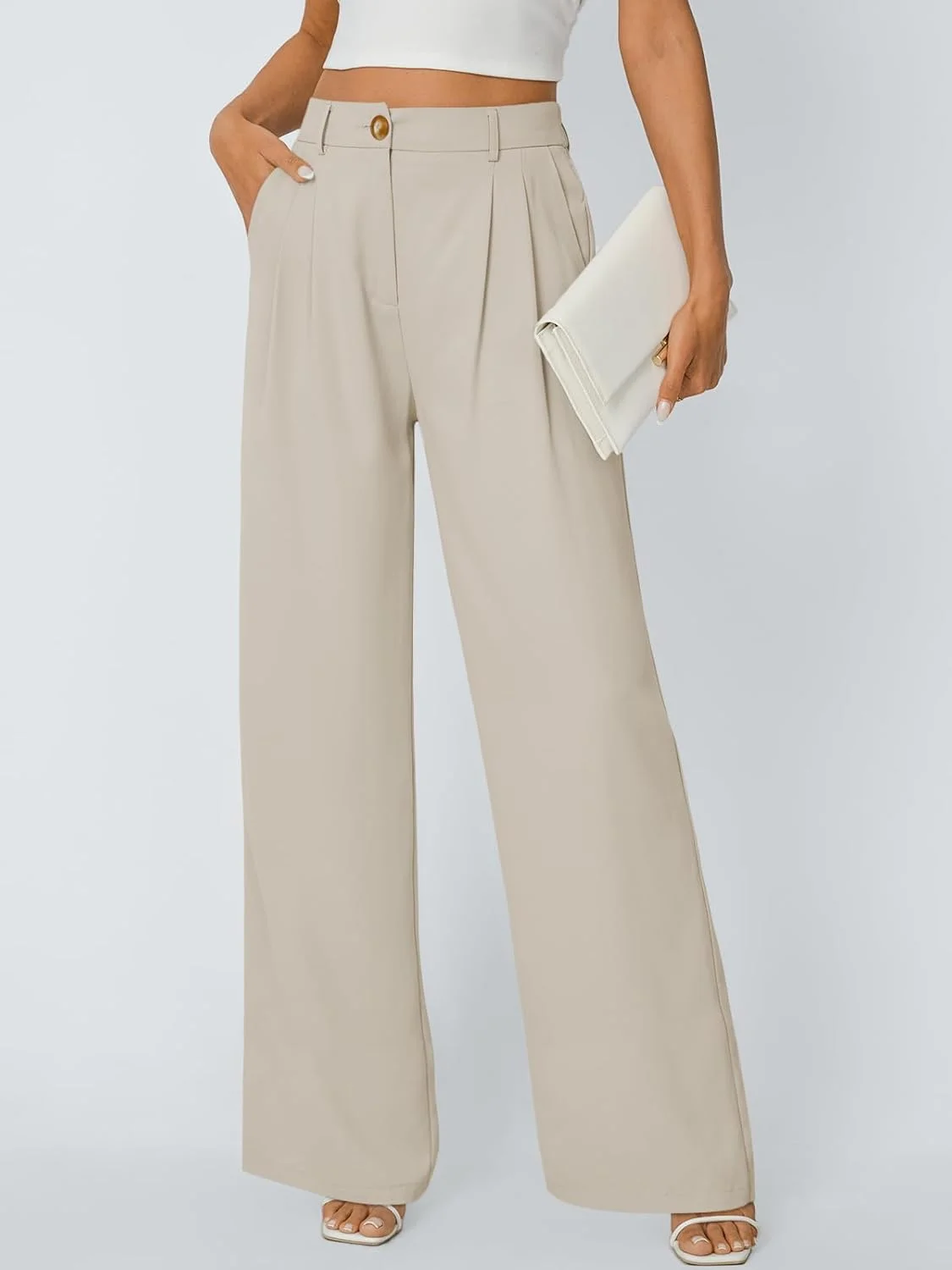 شلوار زنانه پاچه گشاد، مناسب برای محیط کار و استایل کژوال