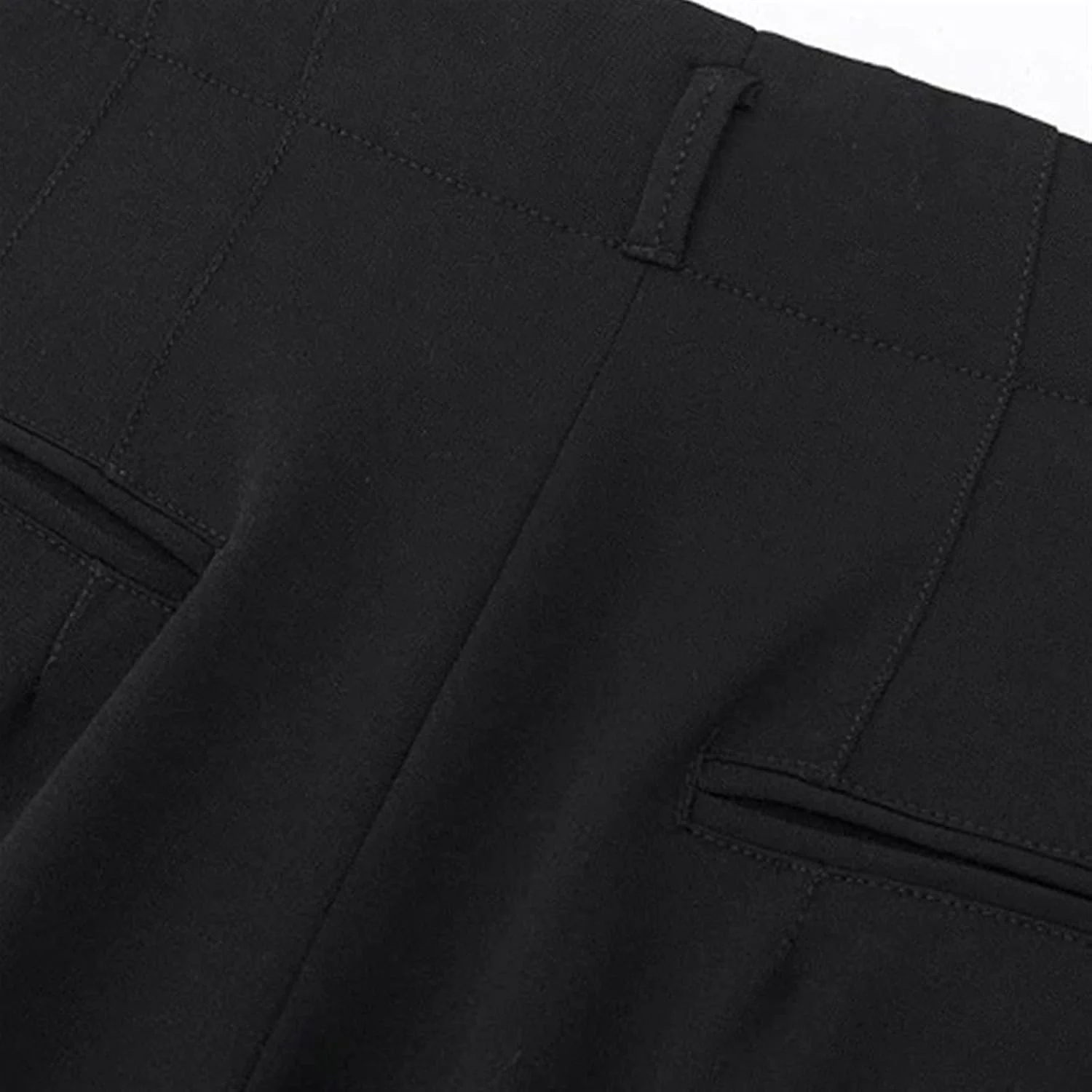 شلوار زنانه جیب دار، شلوار راسته زنانه، کمر بلند زیپ دار، مناسب بانوان (سایز: M) شلوار زنانه جیب دار، شلوار راسته زنانه، کمر بلند زیپ دار، مناسب بانوان (سایز: M)