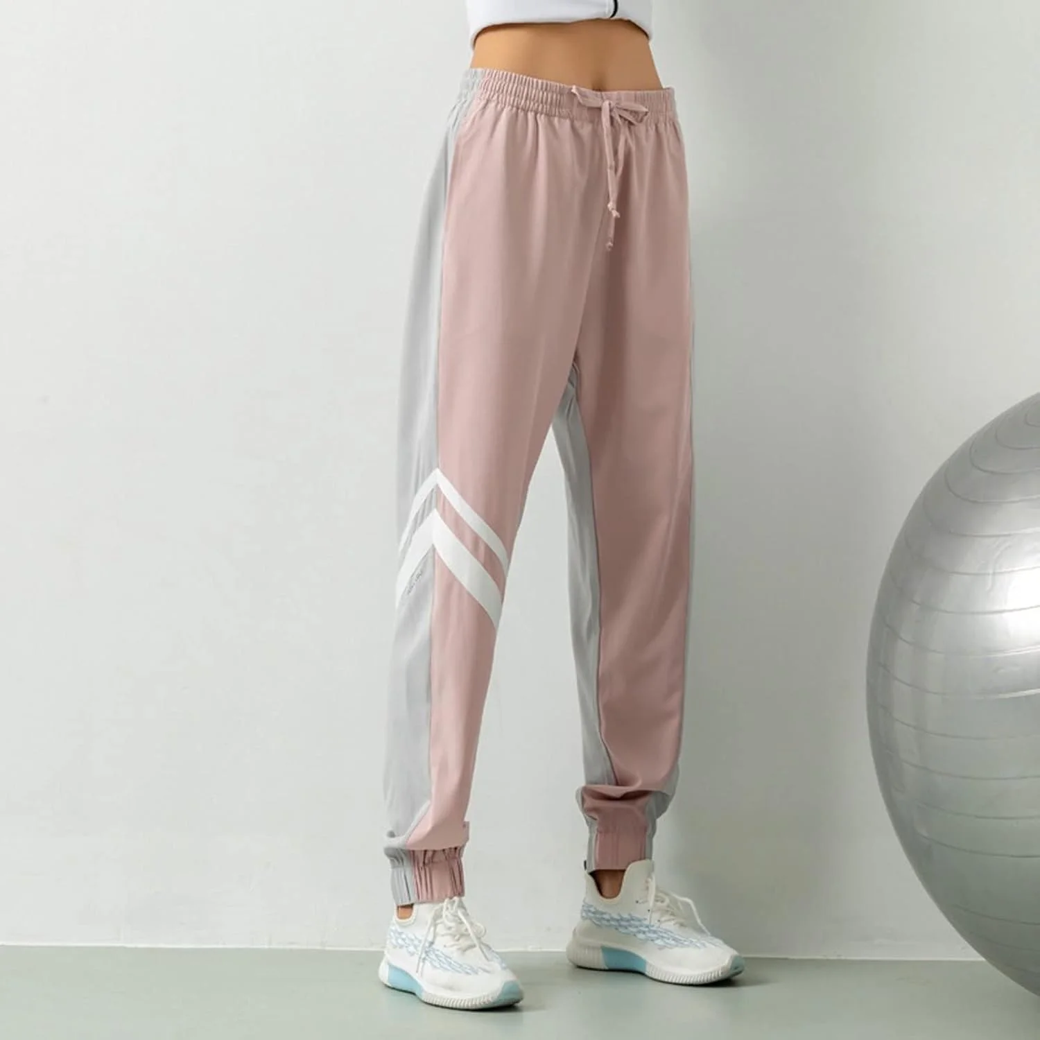 شلوار ورزشی زنانه BEABAG، شلوار جاگر زنانه، تکه دوزی رنگی، شلوار ورزشی دویدن، شلوار گشاد راه راه نازک، شلوار عرق گیر باشگاه، شلوار فاق بلند کشی برای یوگا (رنگ: مشکی خاکستری LW-YDK10، سایز: S) شلوار ورزشی زنانه BEABAG، شلوار جاگر زنانه، تکه دوزی رنگی، شلوار ورزشی دویدن، شلوار گشاد راه راه نازک، شلوار عرق گیر باشگاه، شلوار فاق بلند کشی برای یوگا (رنگ: مشکی خاکستری LW-YDK10، سایز: S)