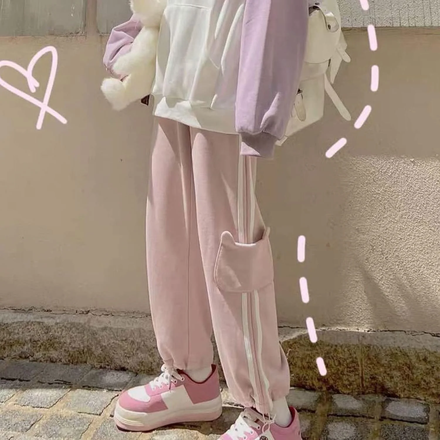 شلوار زنانه BEABAG، طراحی جیب های دوست داشتنی، دارای نوار کناری، مناسب تمرین، استفاده روزانه، دارای بند، شلوار محبوب و شیک دخترانه (رنگ: صورتی، سایز: XL) شلوار زنانه BEABAG، طراحی جیب های دوست داشتنی، دارای نوار کناری، مناسب تمرین، استفاده روزانه، دارای بند، شلوار محبوب و شیک دخترانه (رنگ: صورتی، سایز: XL)