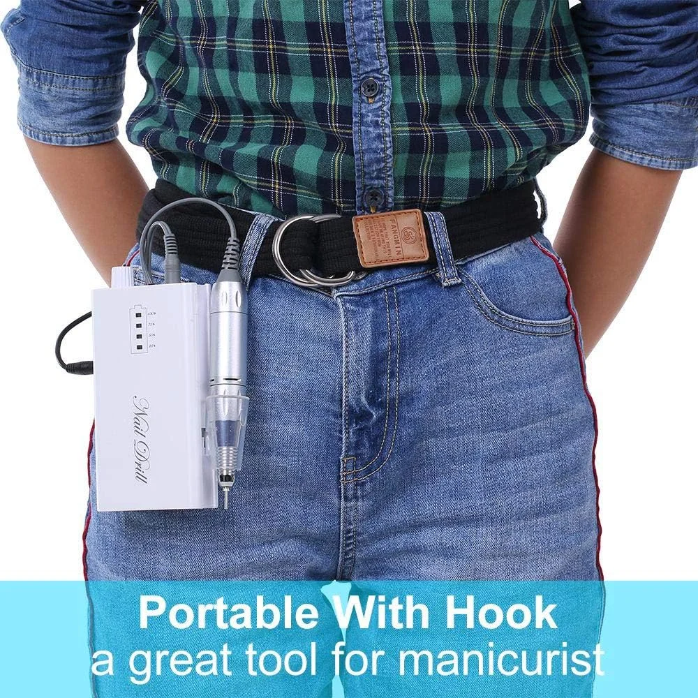 دستگاه سوهان برقی ناخن 30000 دور در دقیقه، مجموعه ابزار حرفه ای مانیکور پدیکور و پولیش ناخن با متعلقات