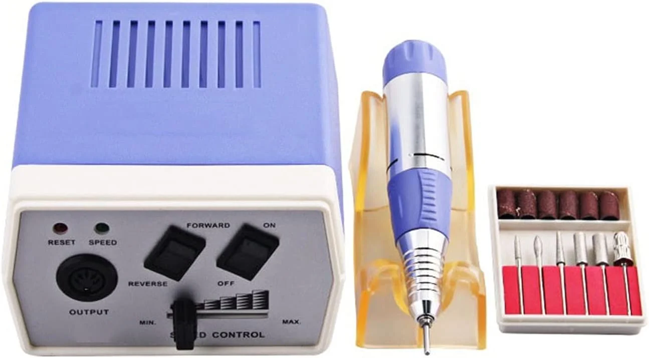 دستگاه سوهان برقی ناخن تمکین 30000 دور در دقیقه، دستگاه حرفه ای مانیکور و پدیکور برقی، ست ابزار پولیش ناخن