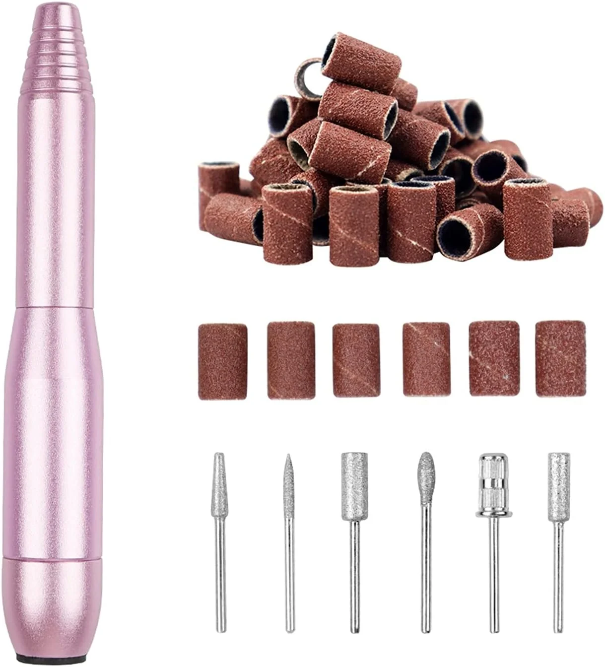 دستگاه مانیکور برقی 20 وات 35000 دور در دقیقه با لوازم جانبی، شامل فرز و مته های مخصوص طراحی ناخن