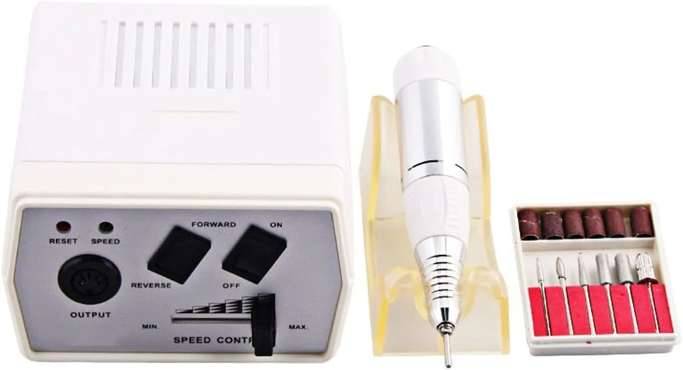 دستگاه سوهان ناخن برقی 30000 دور در دقیقه، دستگاه حرفه ای مانیکور و پدیکور، ست ابزار پولیش ناخن