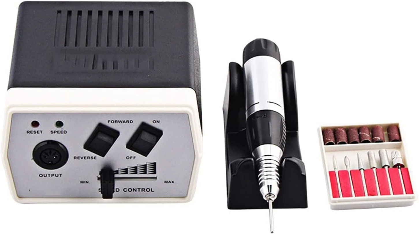 دستگاه سوهان ناخن تمکین 30000 دور در دقیقه، دستگاه سوهان ناخن برقی حرفه ای قدرتمند، ست دستگاه مانیکور و پدیکور، ابزار تجهیزات سوهان پولیش ناخن