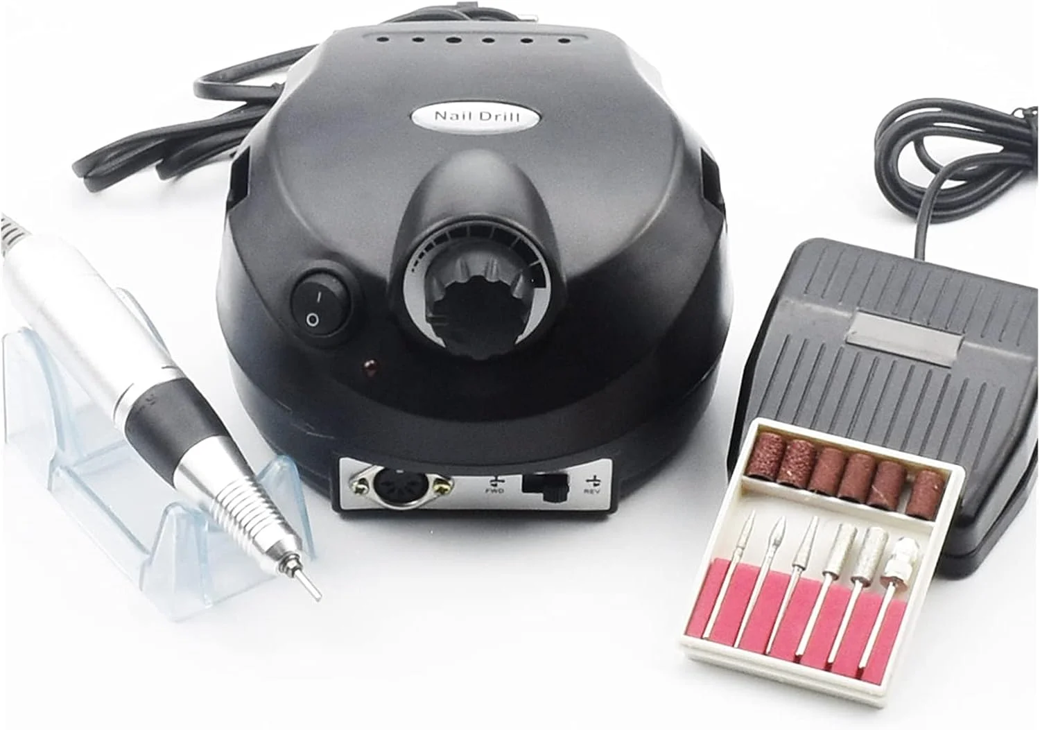 دستگاه سوهان برقی ناخن 35000 دور در دقیقه، ست مانیکور برقی برای پدیکور، ابزار سوهان ناخن، دستگاه طراحی ناخن، کیت ابزار ناخن قابل حمل برای مانیکور و پدیکور