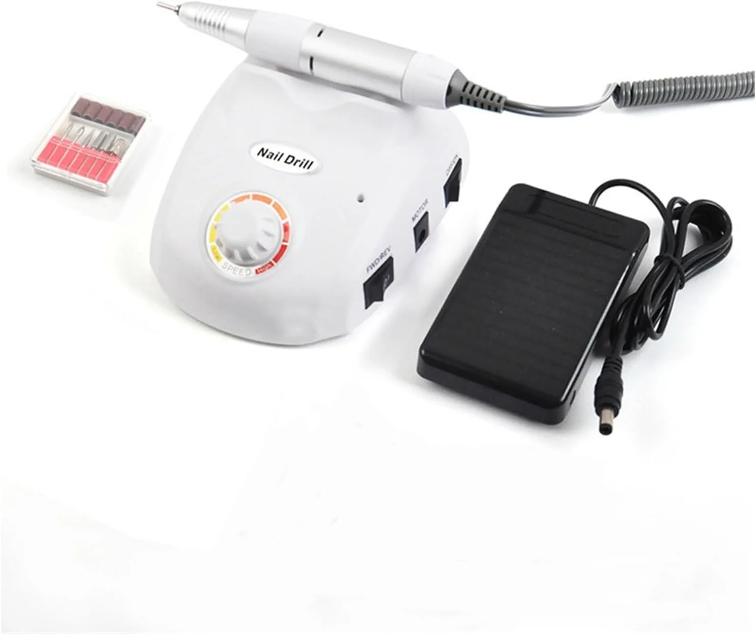 دستگاه سوهان برقی ناخن 35000 دور در دقیقه، ست دستگاه سوهان برقی حرفه ای برای مانیکور، پولیش ناخن، ریموور ژل، پدیکور، سوهان ناخن و تجهیزات طراحی ناخن