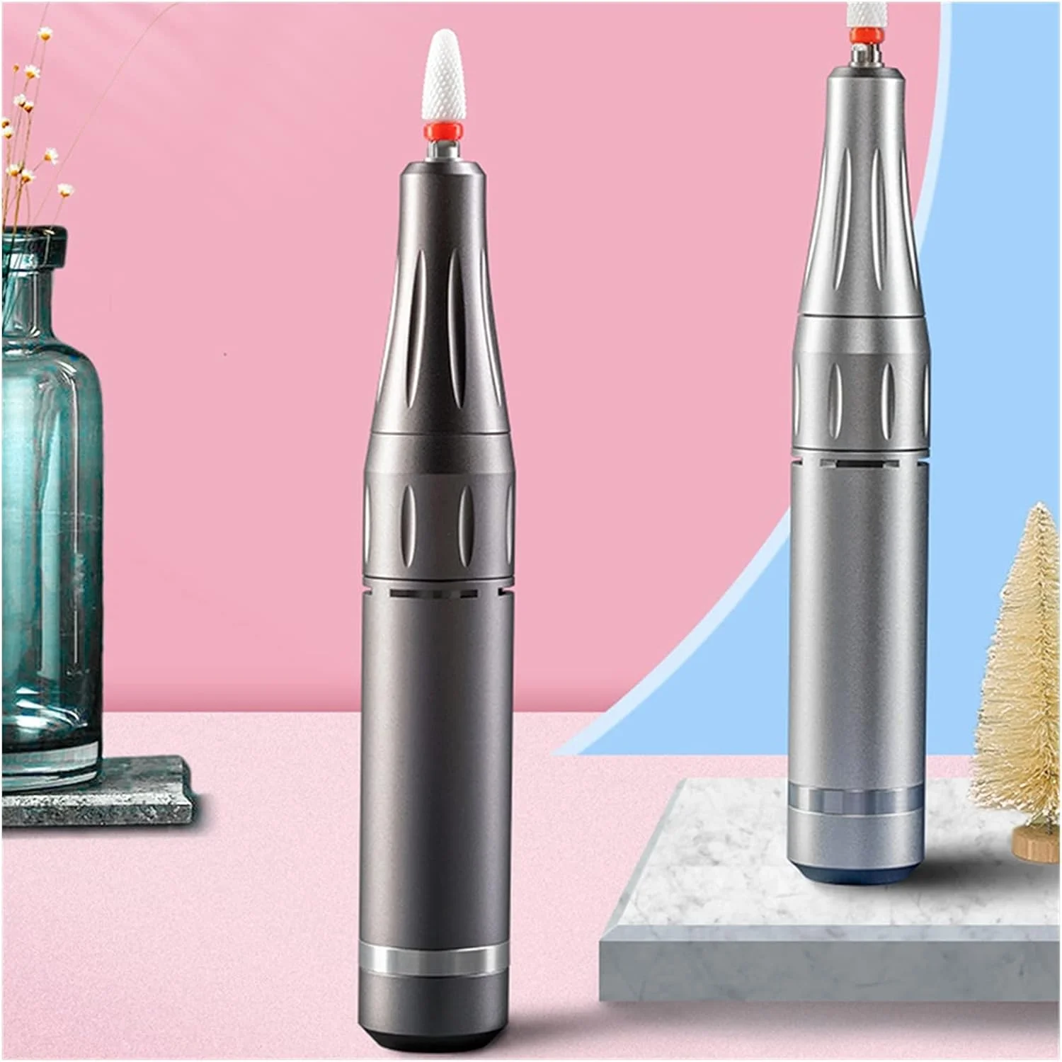 دستگاه سوهان برقی ناخن 35000 دور در دقیقه، مجموعه دستگاه سوهان برقی ناخن قابل حمل، سوهان ناخن، دستگاه حذف لاک ژل، فرز برای دستگاه مانیکور، ابزار پدیکور، دستگاه سوهان مانیکور و پدیکور قابل حمل (ست مشکی US)